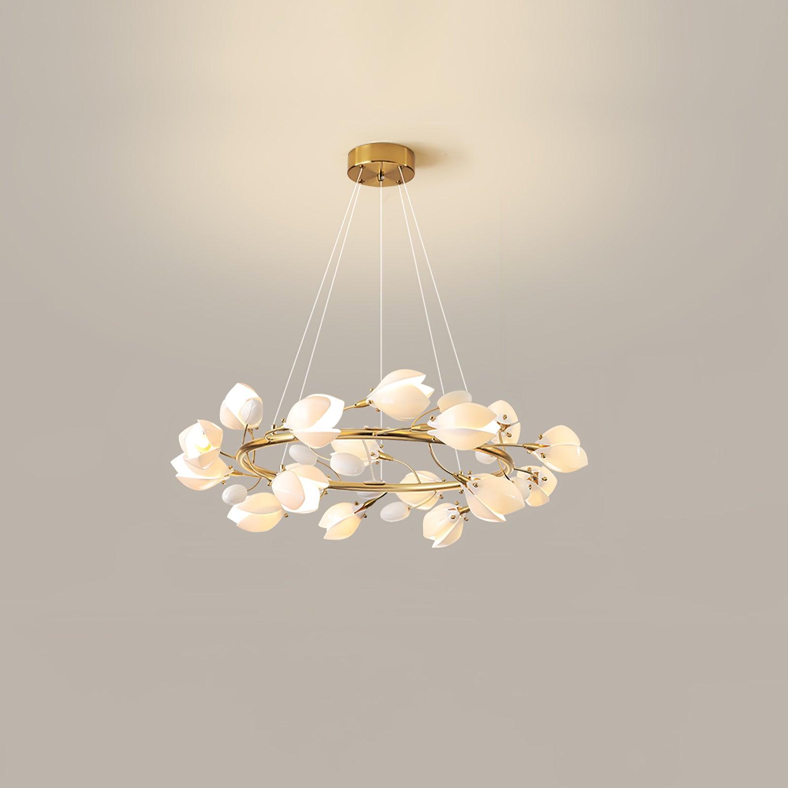 Porzellan Premium Eleganz Keramik Kronleuchter-Letslighting