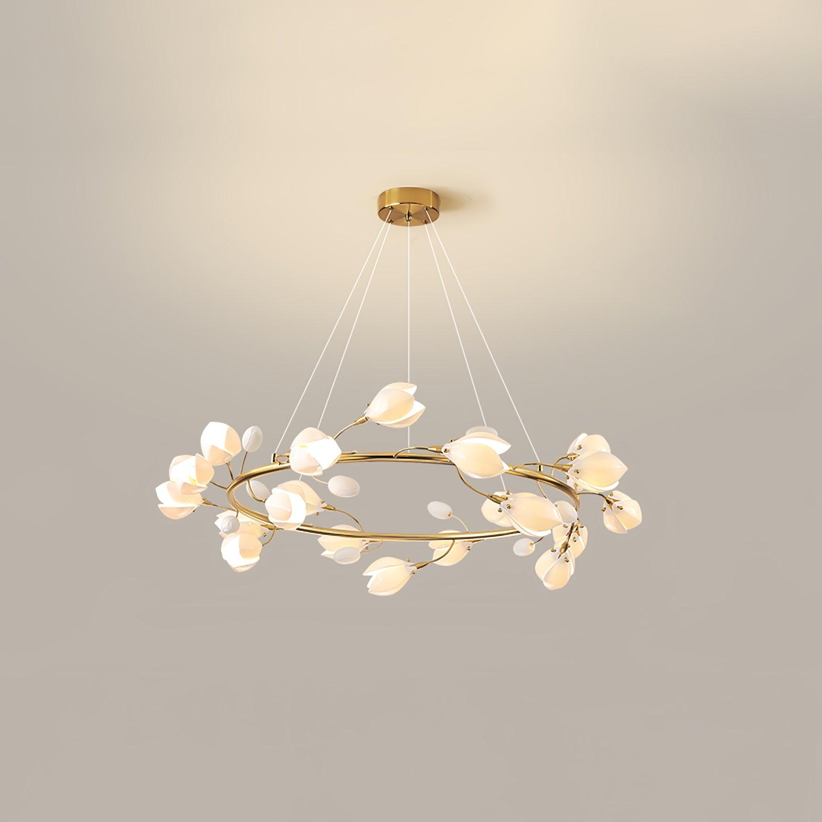 Porzellan Premium Eleganz Keramik Kronleuchter-Letslighting