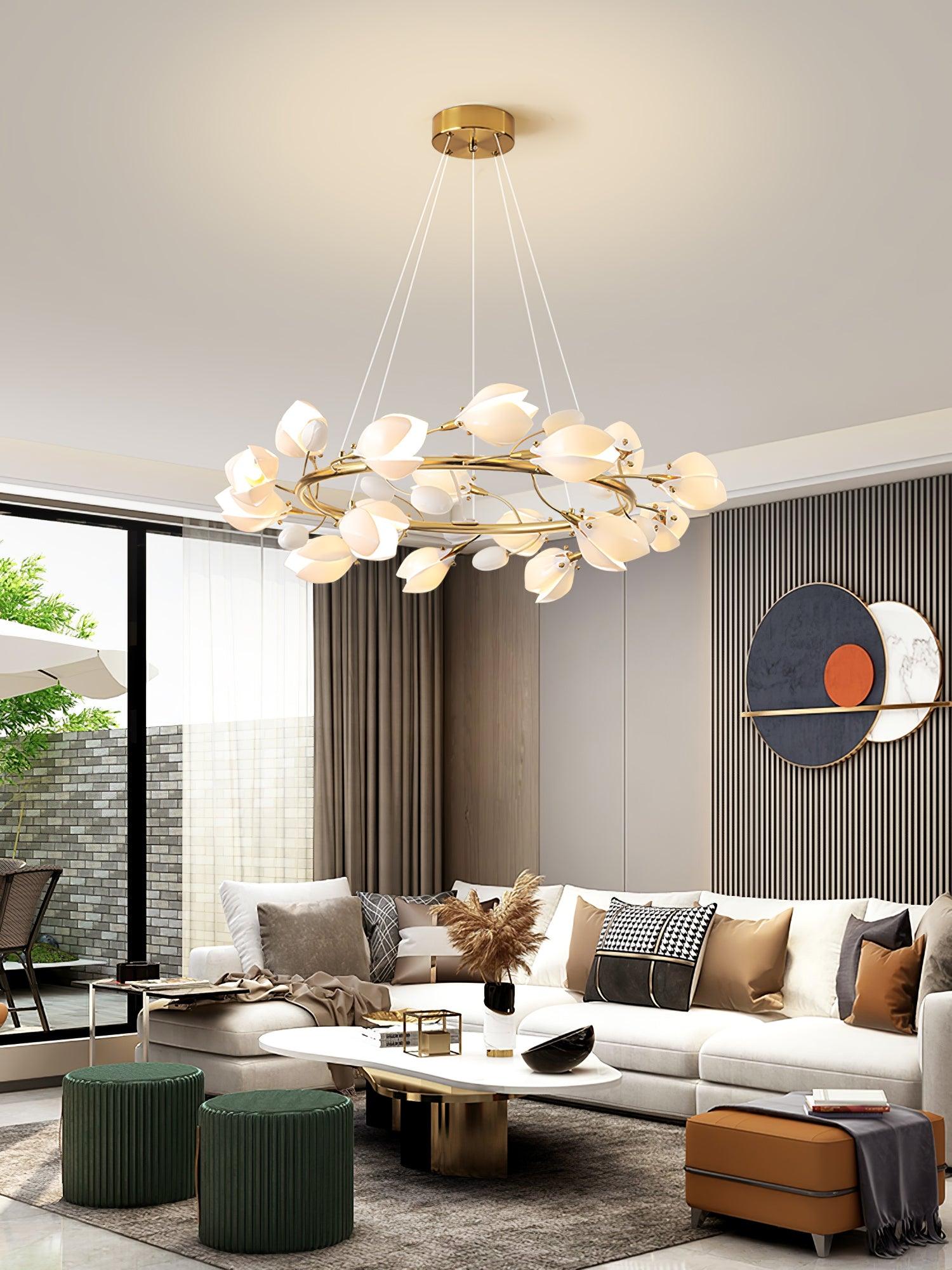 Porzellan Premium Eleganz Keramik Kronleuchter-Letslighting