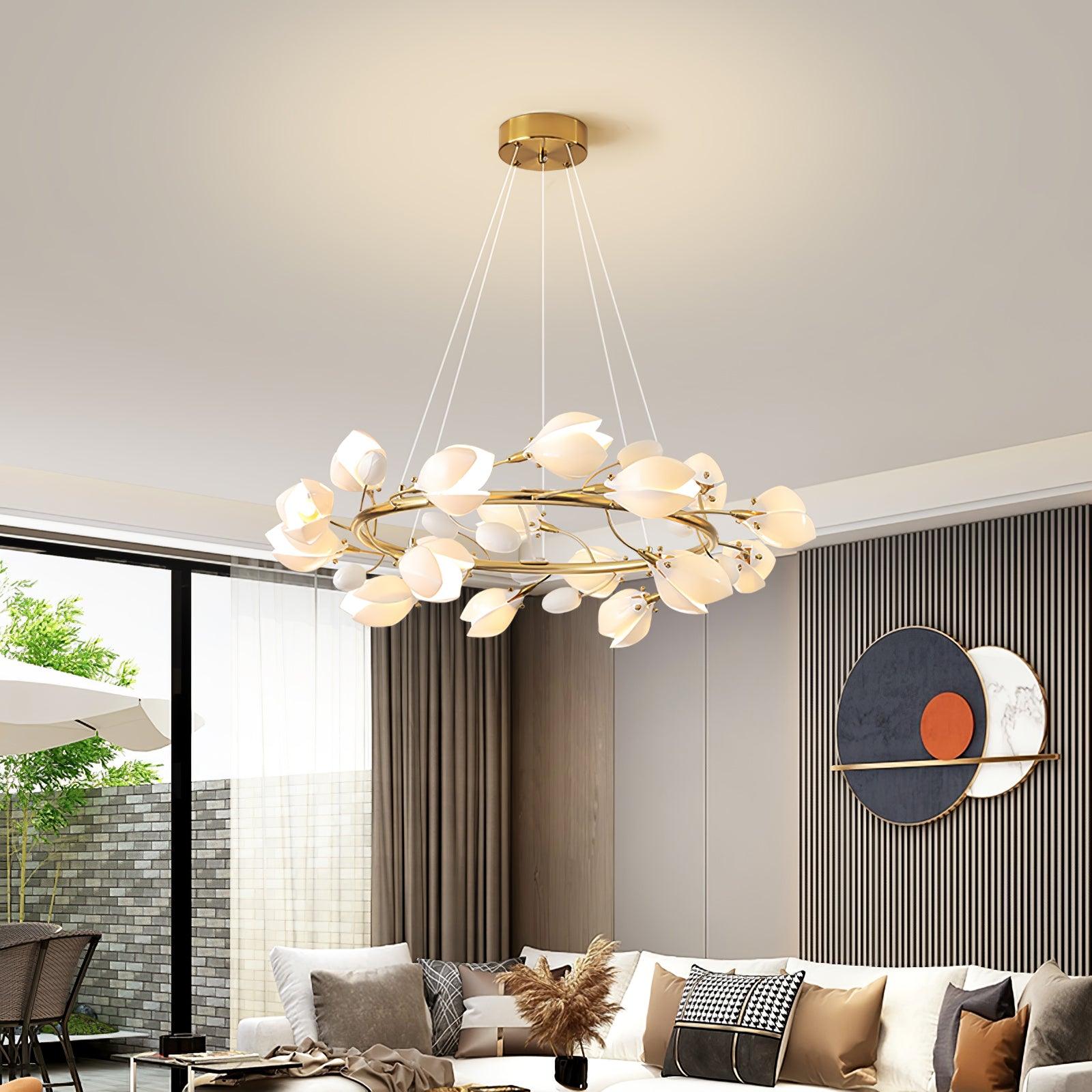 Porzellan Premium Eleganz Keramik Kronleuchter-Letslighting