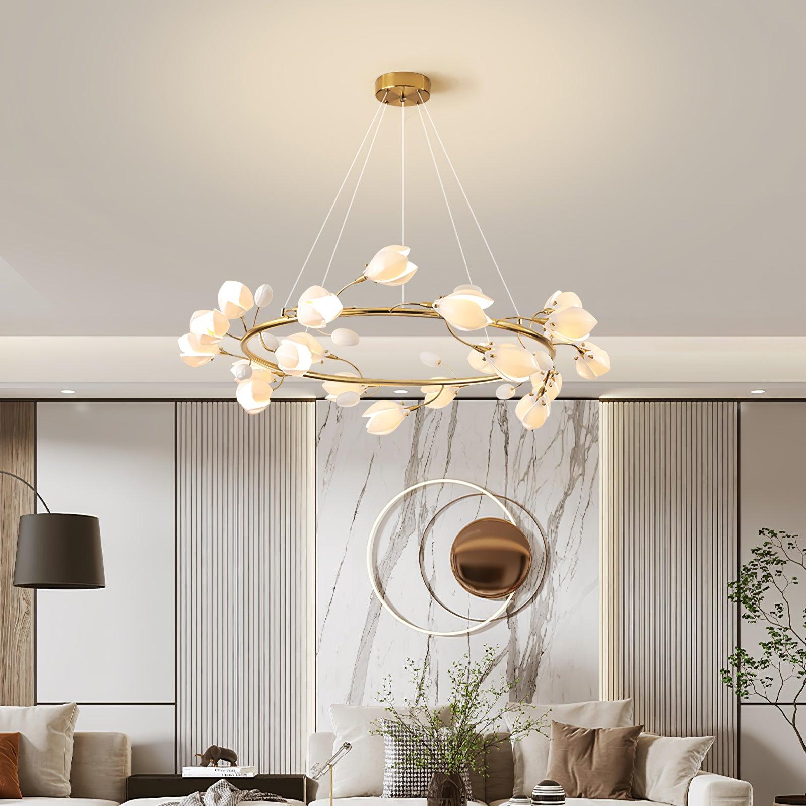 Porzellan Premium Eleganz Keramik Kronleuchter-Letslighting