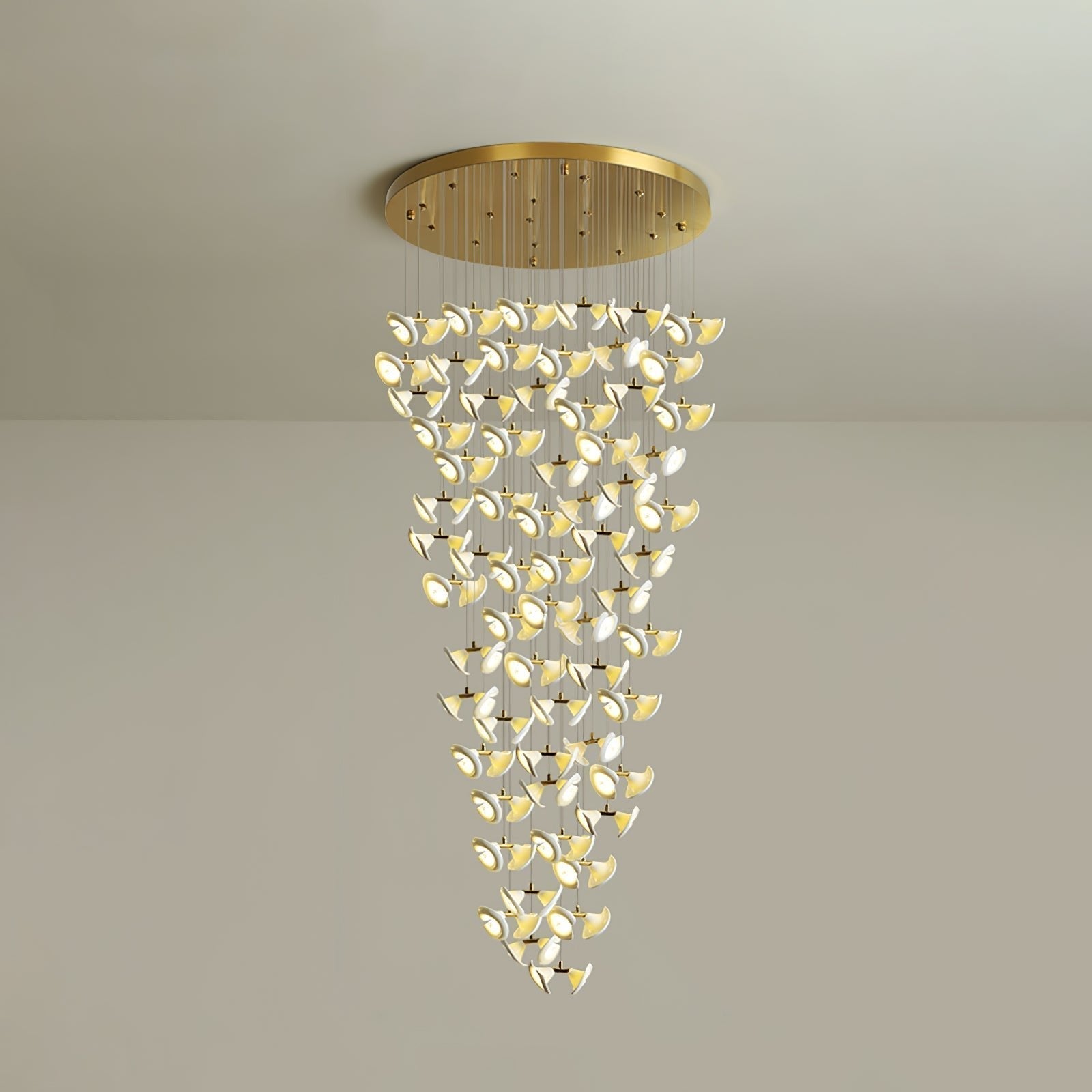 Ernoreth Art-Deco-Keramik-Kronleuchter-Letslighting
