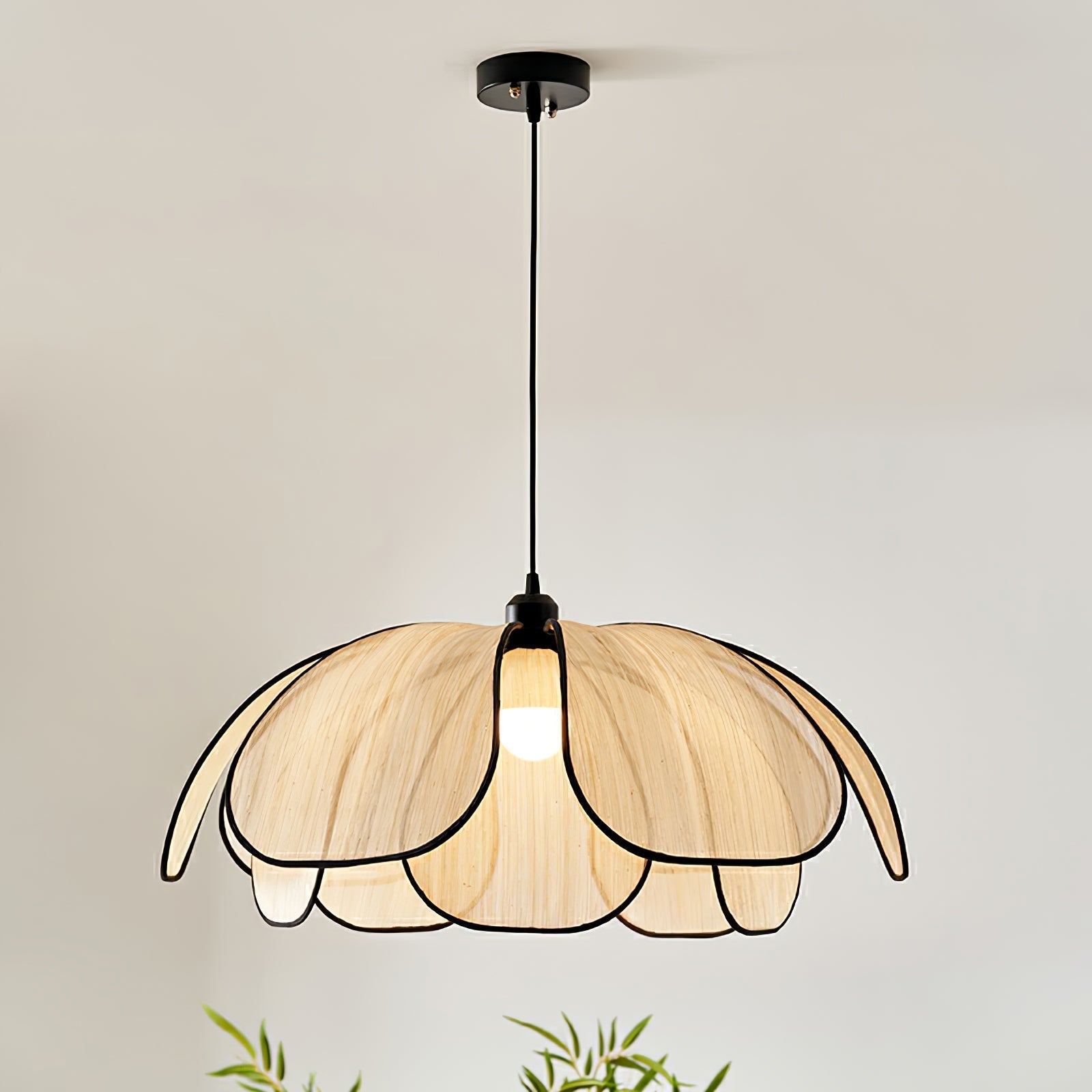 Elthaus Blütenblatt Faser Pendelleuchte-Letslighting