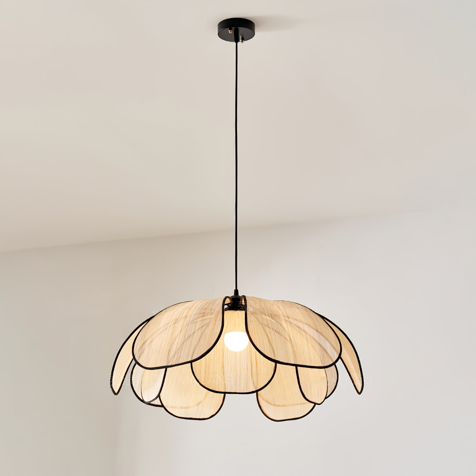 Elthaus Blütenblatt Faser Pendelleuchte-Letslighting