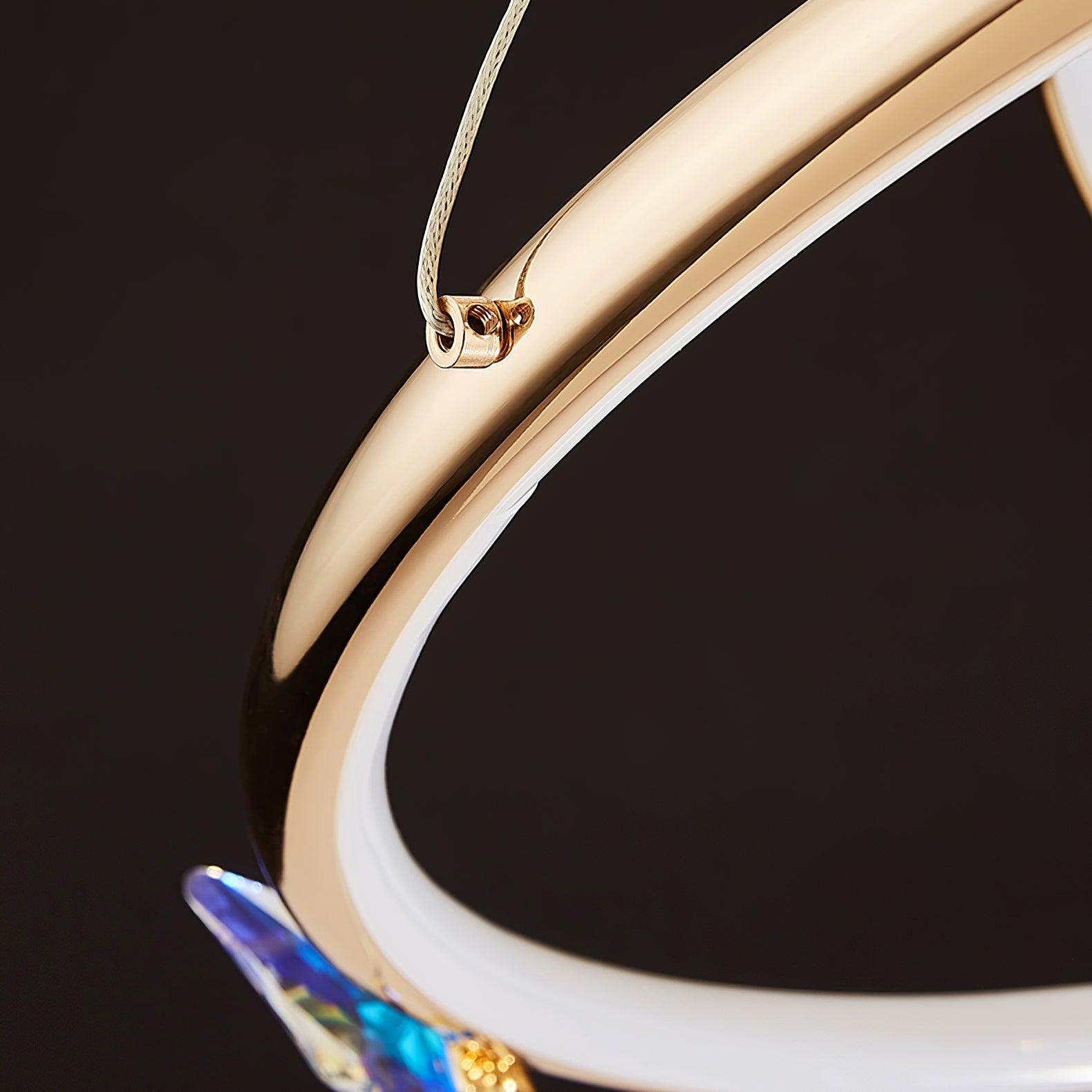Lustra Kronleuchter Schmetterling Kristall Ring Elegant-Letslighting