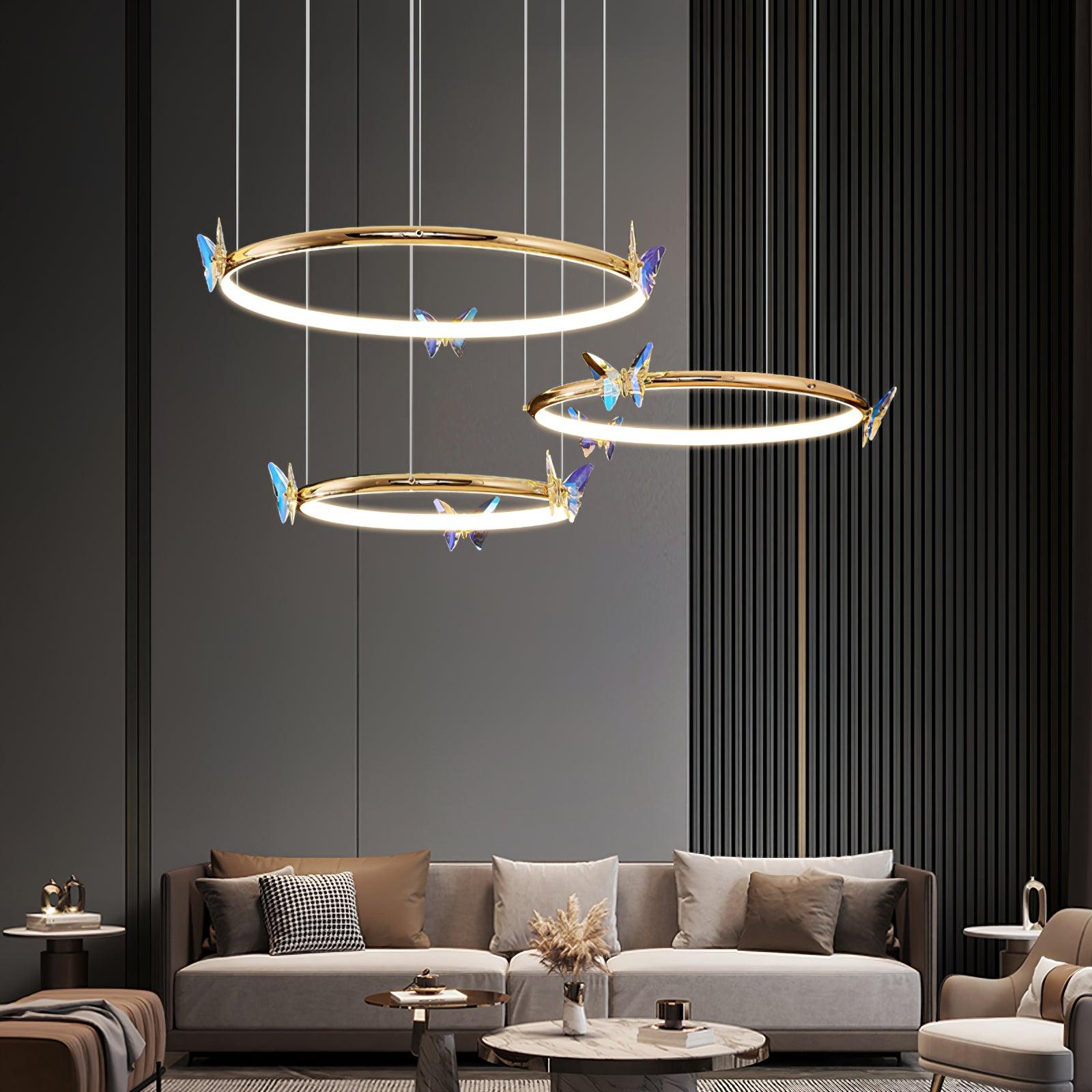 Lustra Kronleuchter Schmetterling Kristall Ring Elegant-Letslighting