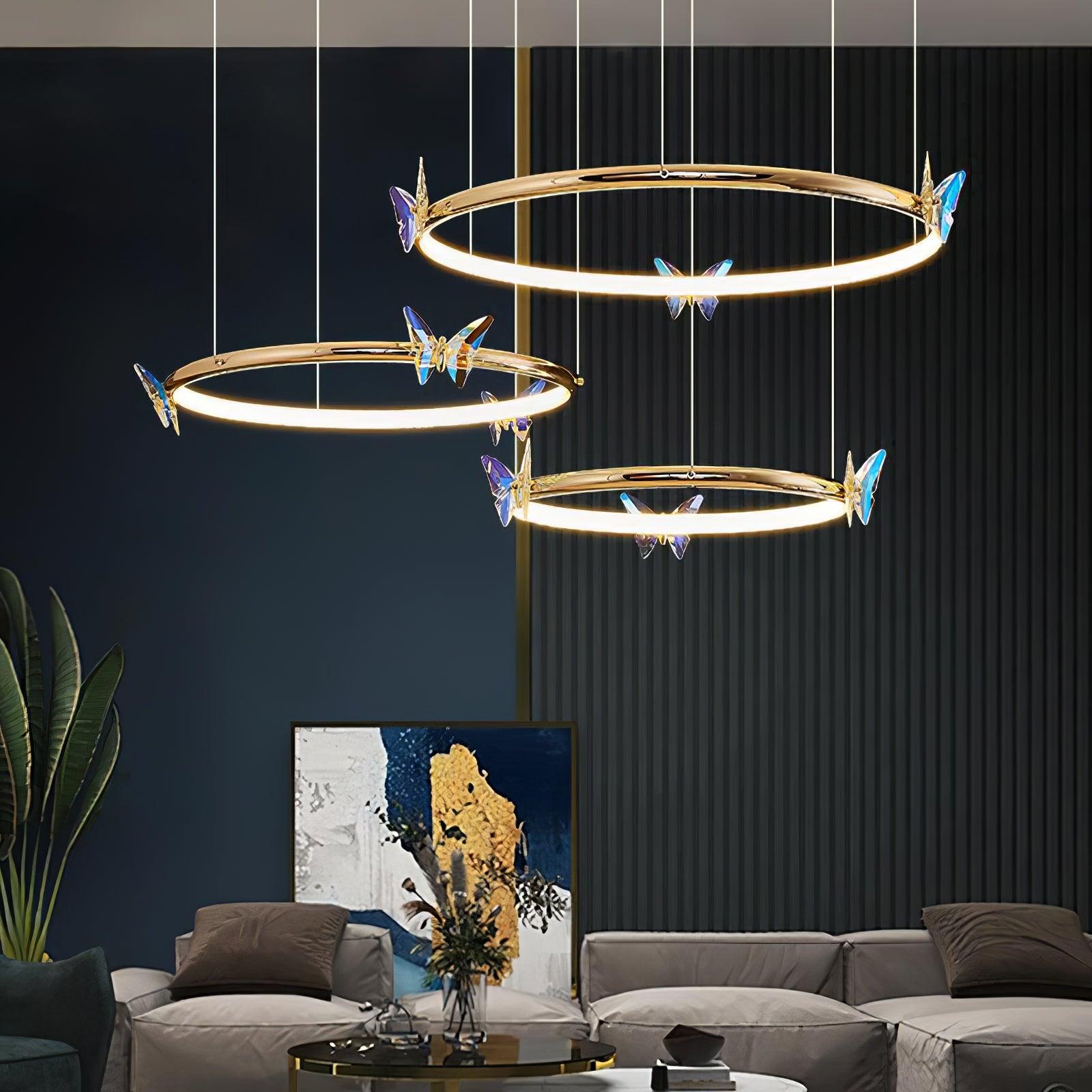 Lustra Kronleuchter Schmetterling Kristall Ring Elegant-Letslighting