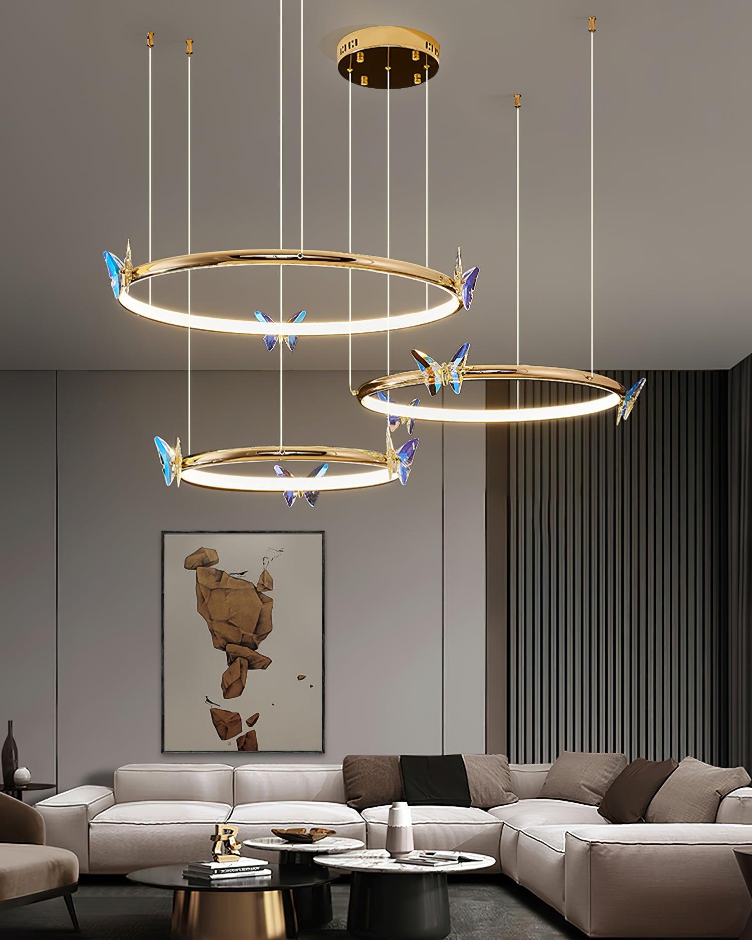 Lustra Kronleuchter Schmetterling Kristall Ring Elegant-Letslighting