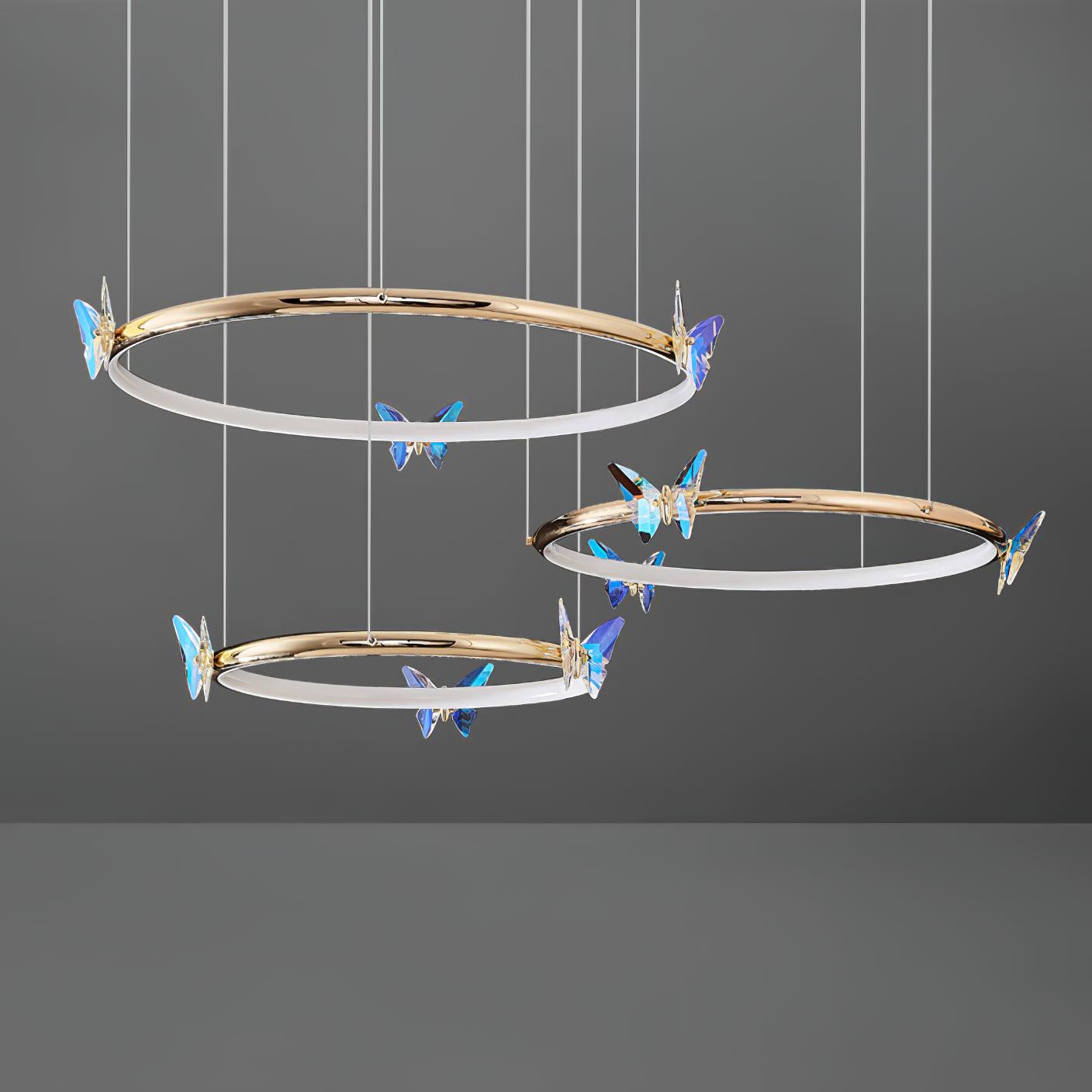 Lustra Kronleuchter Schmetterling Kristall Ring Elegant-Letslighting
