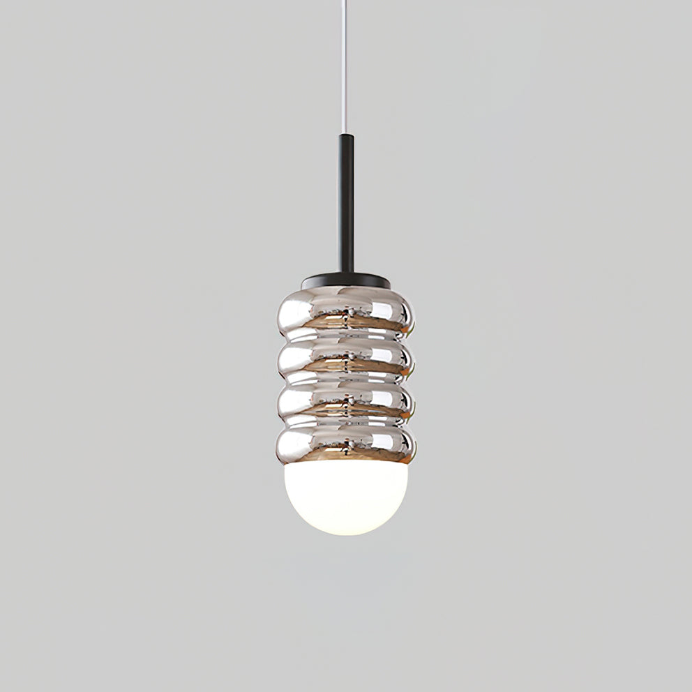 Pendelleuchte Gerippte Keramik Midcentury-Letslighting