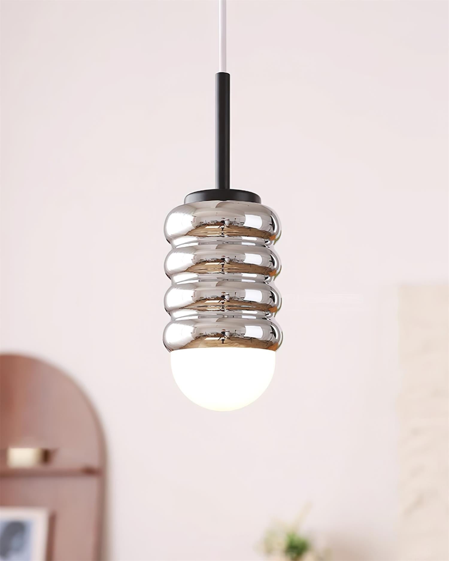 Pendelleuchte Gerippte Keramik Midcentury-Letslighting