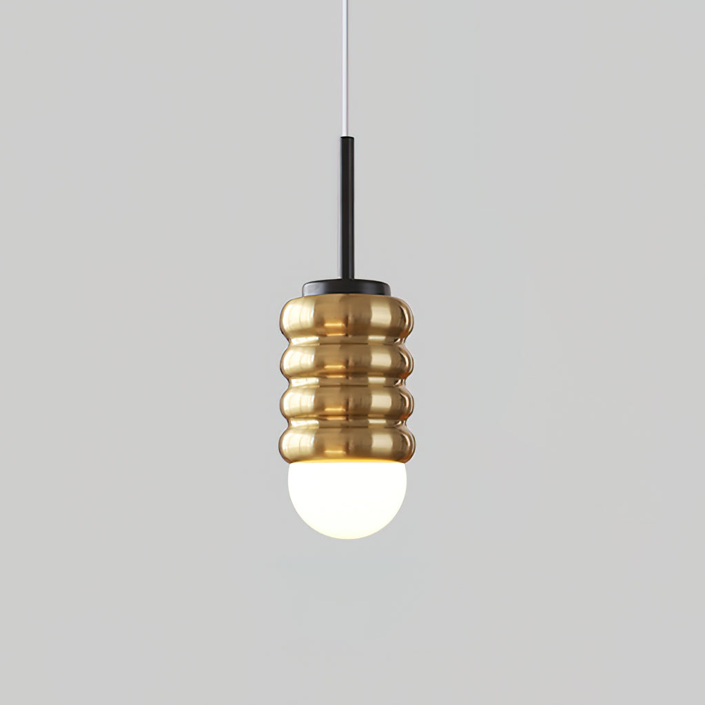 Pendelleuchte Gerippte Keramik Midcentury-Letslighting