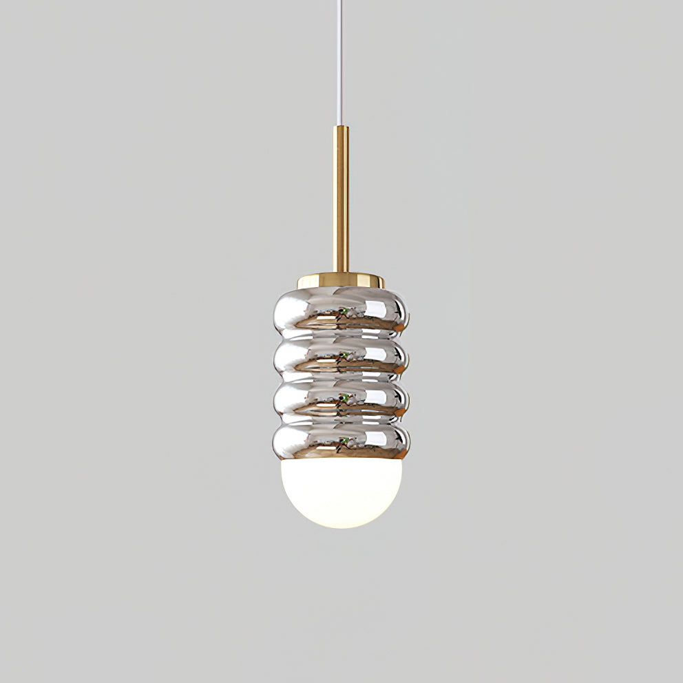 Pendelleuchte Gerippte Keramik Midcentury-Letslighting