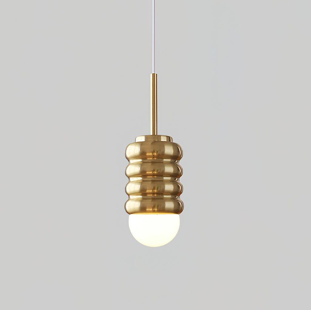 Pendelleuchte Gerippte Keramik Midcentury-Letslighting