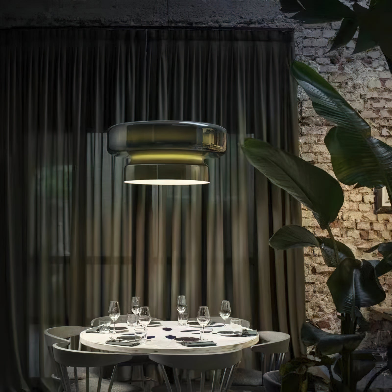 Zerithce Glas Moderne Minimalistische Pendelleuchte-Letslighting