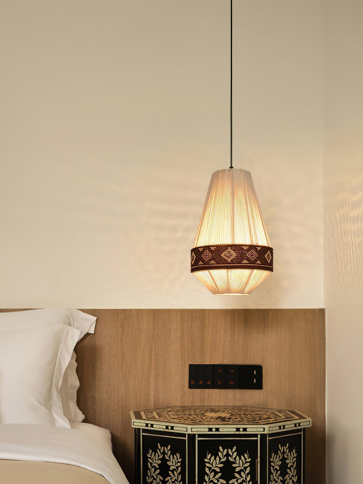 Calyce Stoff Gemütlich Pendelleuchte Lampe-Letslighting