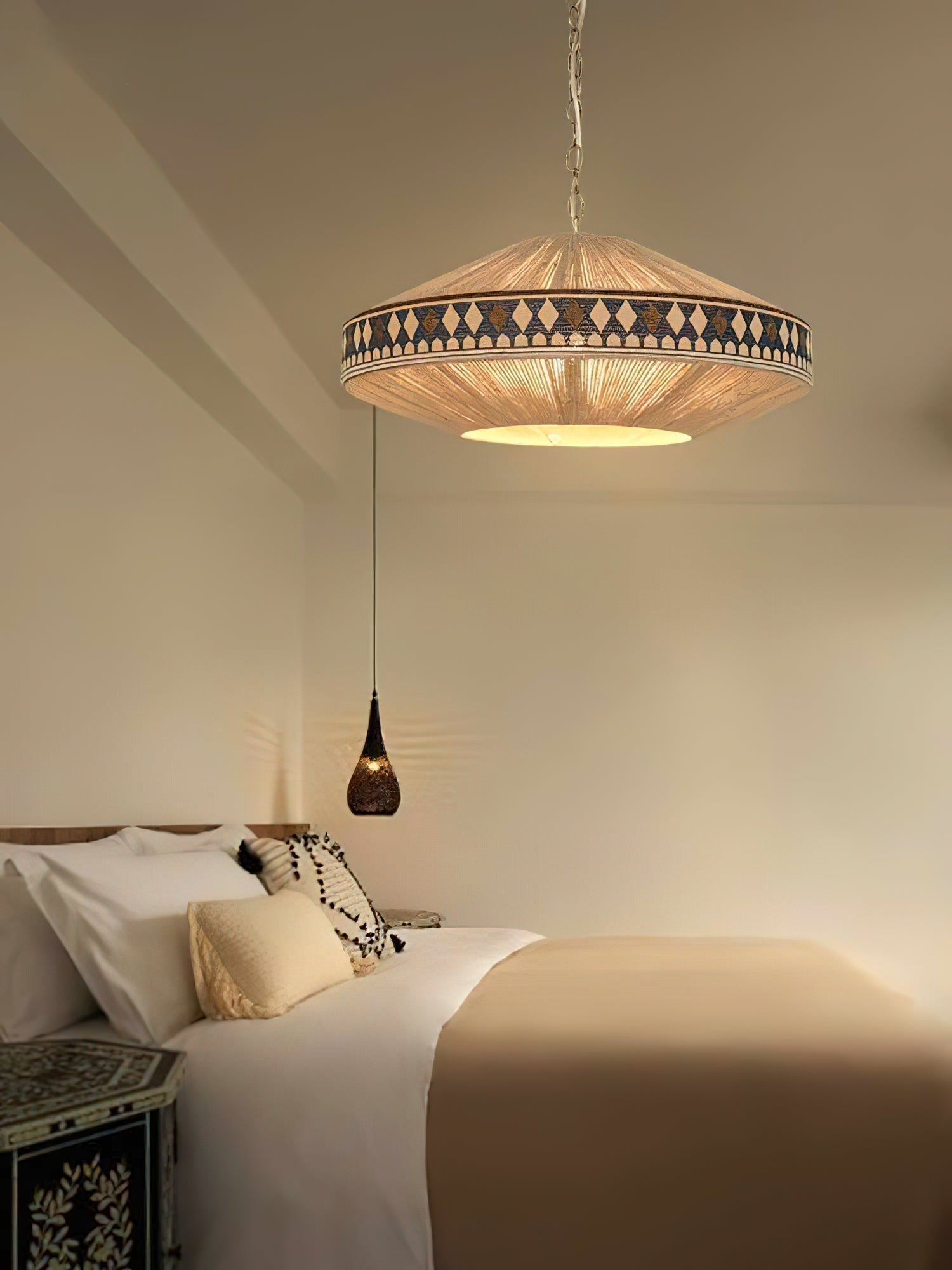 Calyce Stoff Gemütlich Pendelleuchte Lampe-Letslighting
