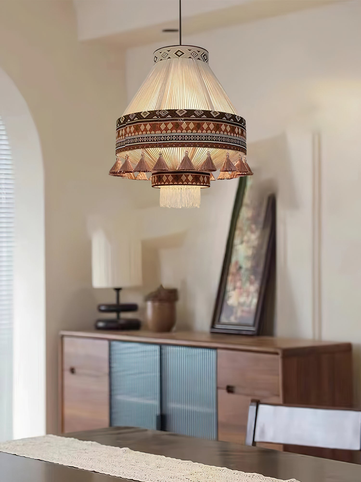 Calyce Stoff Gemütlich Pendelleuchte Lampe-Letslighting
