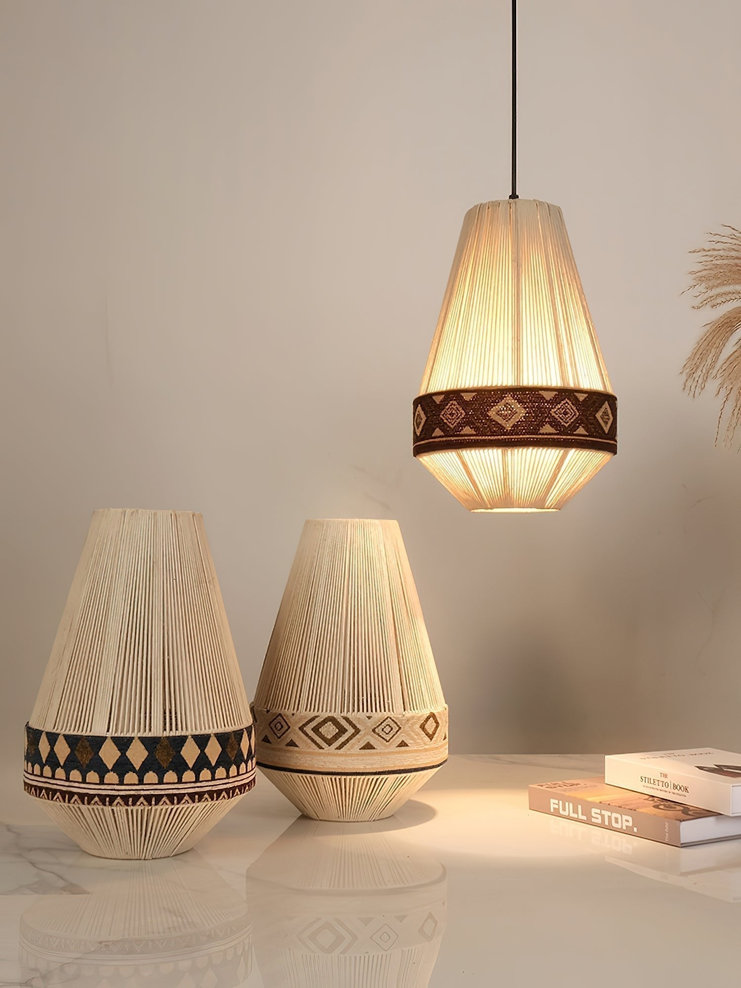 Calyce Stoff Gemütlich Pendelleuchte Lampe-Letslighting
