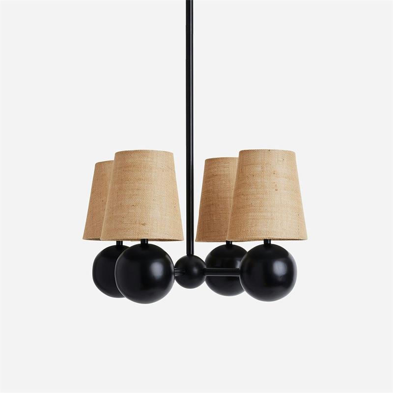 Aevuvyj Premium Elegance Brass Fabric Metal Chandelier - Letslighting