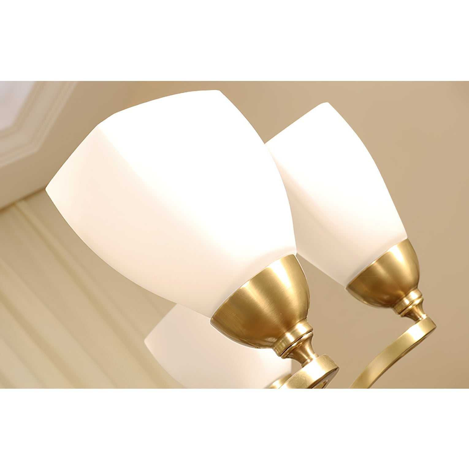 Dvaluvyj Postmoderner Luxus Messing-Glas-Kronleuchter-Letslighting
