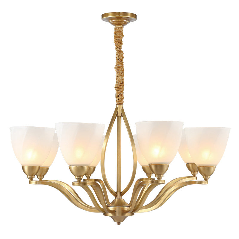 Dvaluvyj Postmoderner Luxus Messing-Glas-Kronleuchter-Letslighting