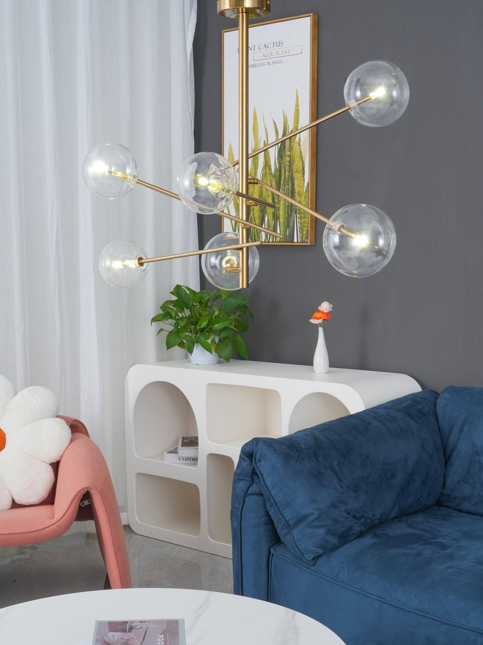 Lustra LED Klarer Kristall Kronleuchter-Letslighting