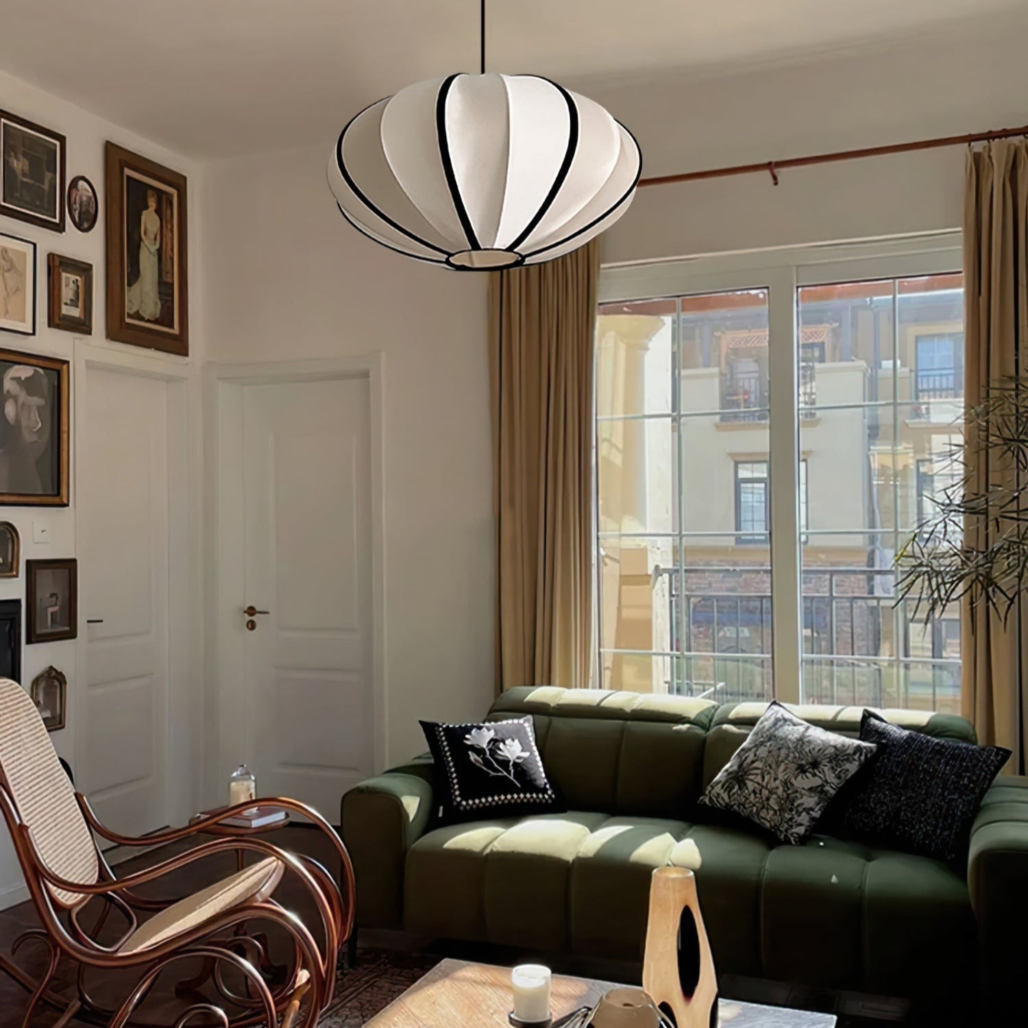 Daphne Modern Stoff Pendelleuchte Lampe-Letslighting