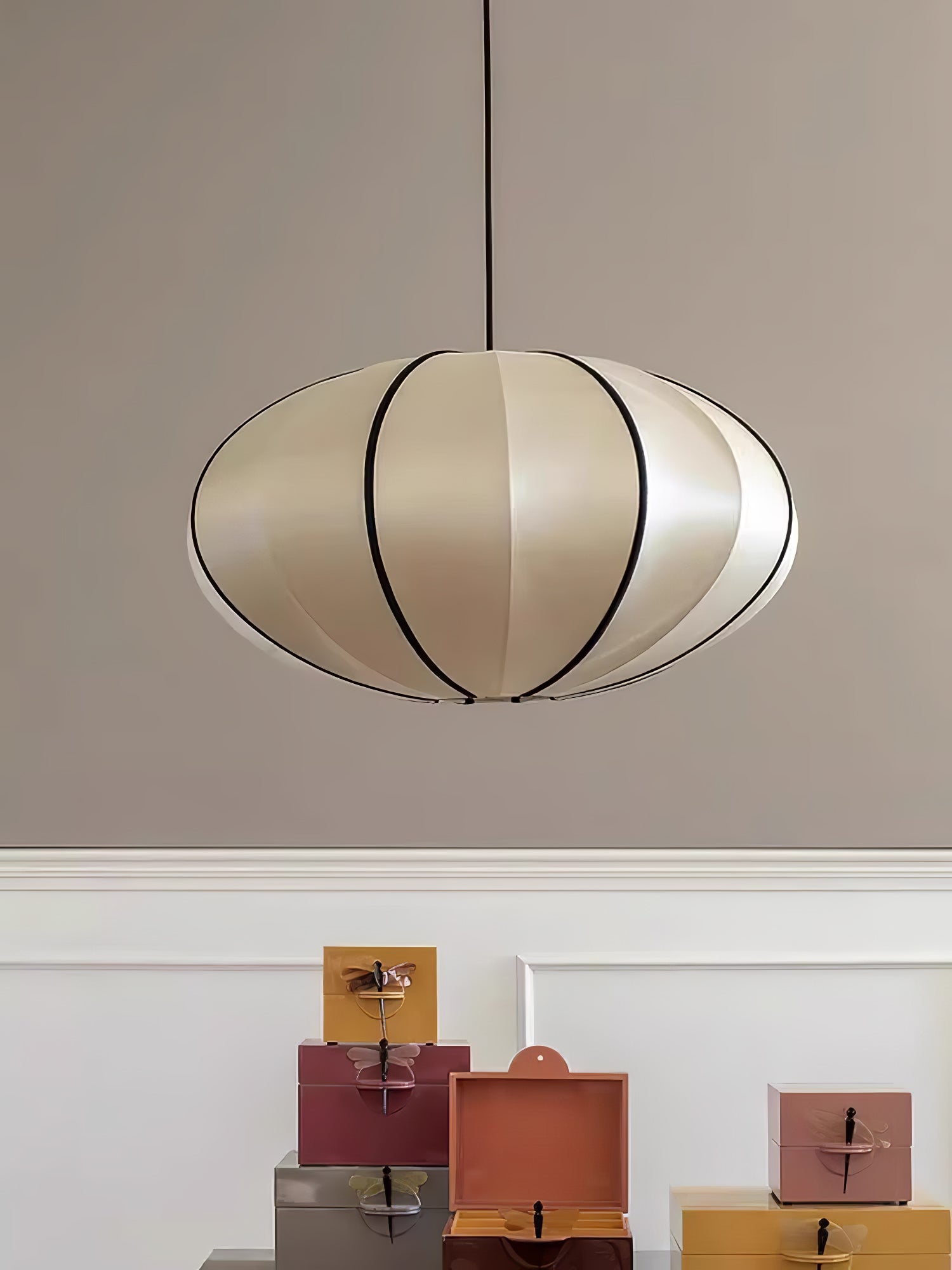Daphne Modern Stoff Pendelleuchte Lampe-Letslighting