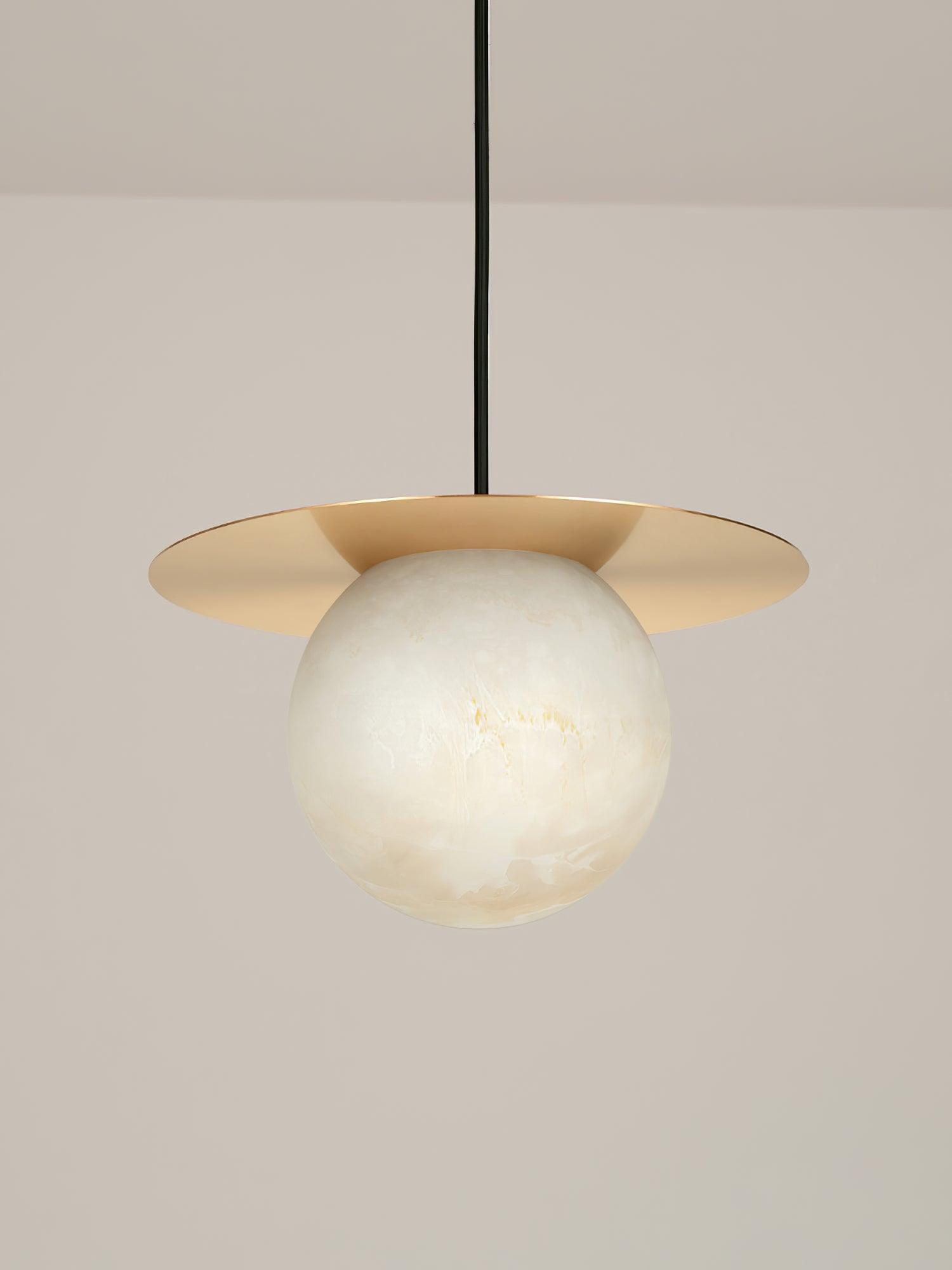 Nyvelyra Sphere Alabaster Pendant Light - Neutralighting