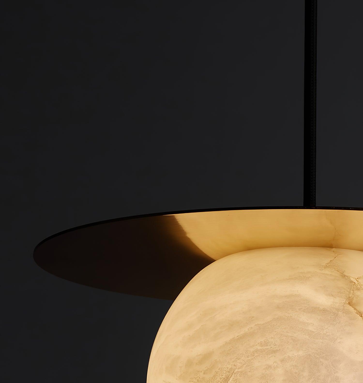 Nyvelyra Sphere Alabaster Pendant Light - Neutralighting