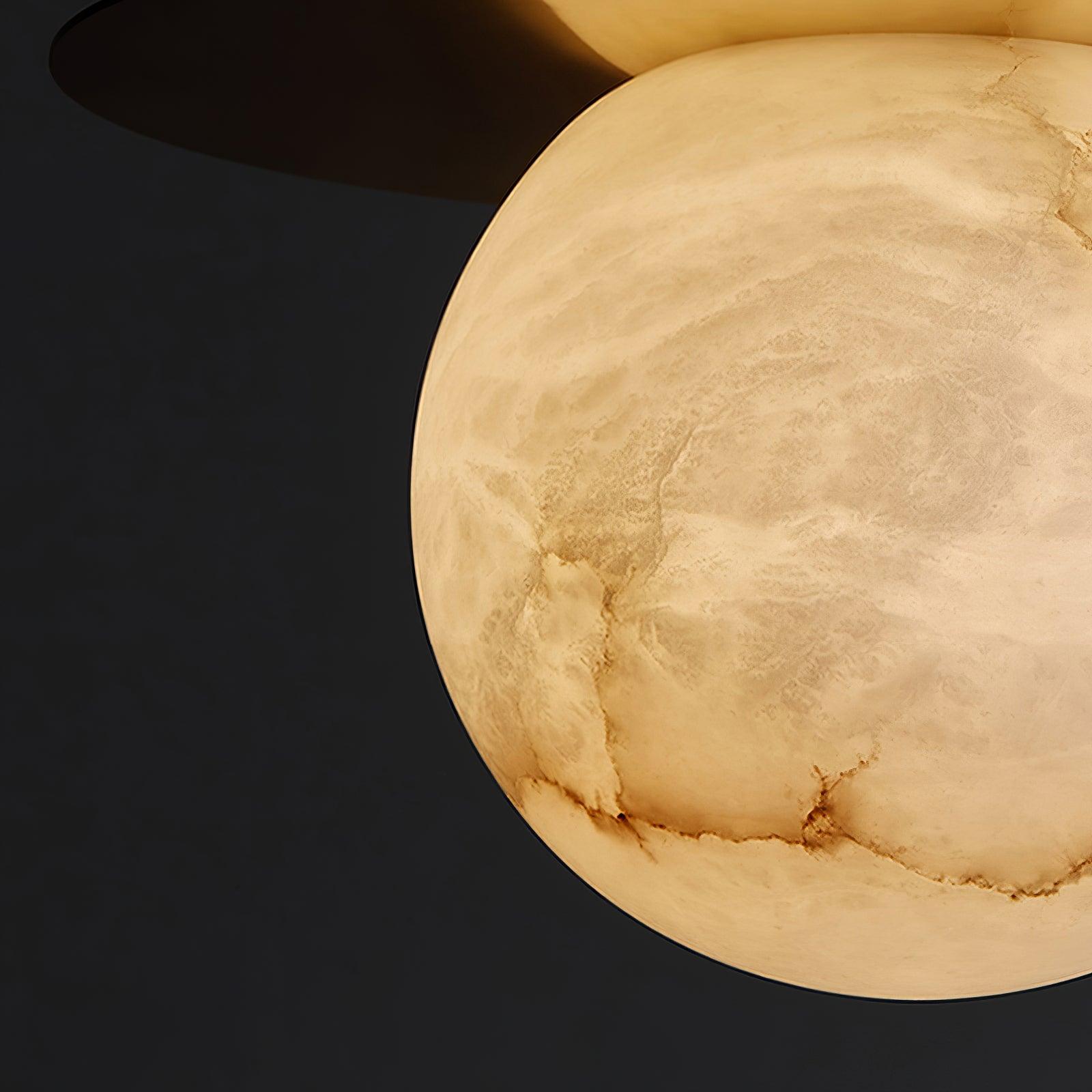 Nyvelyra Sphere Alabaster Pendant Light - Neutralighting