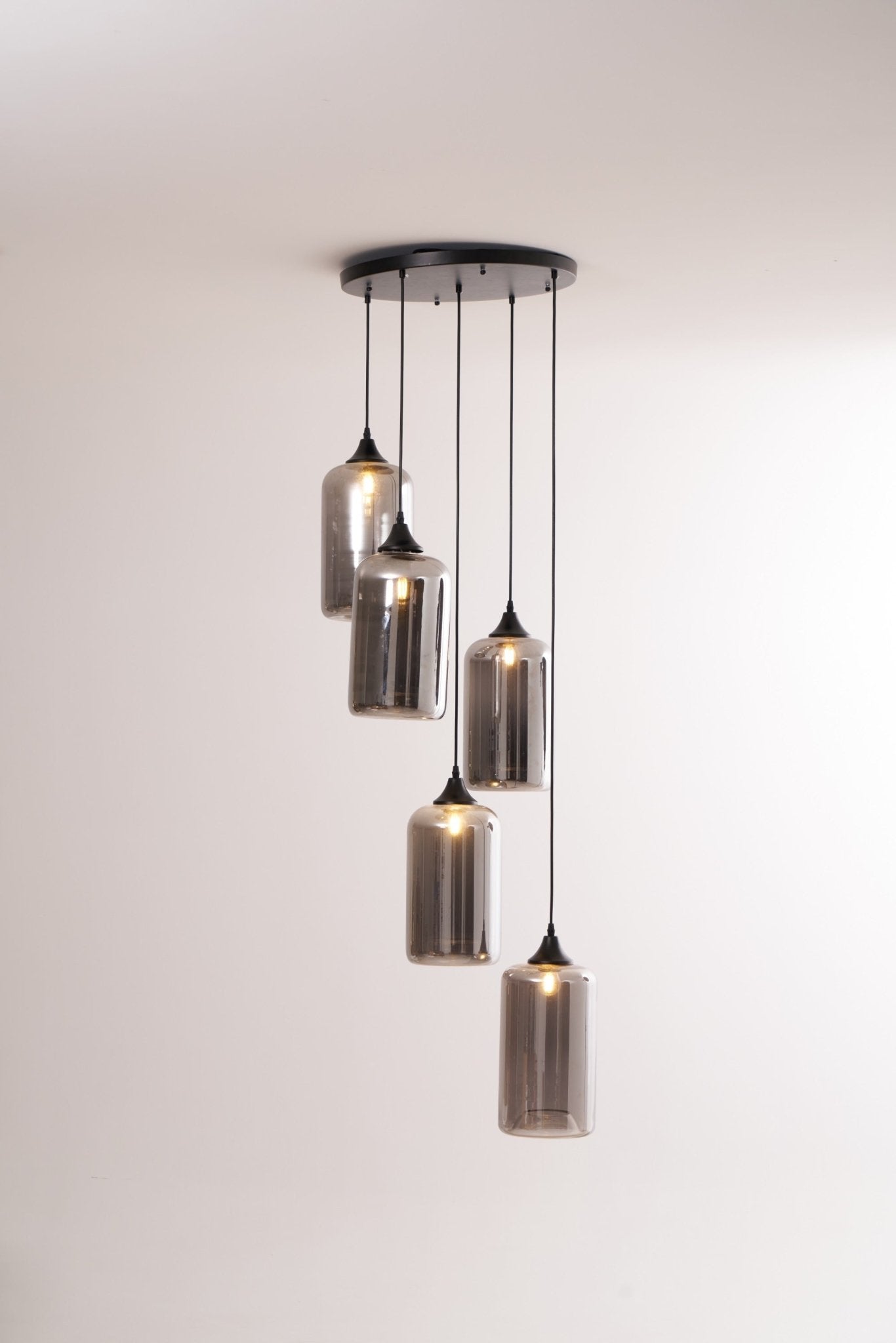 Mirelia Industrielle Pendelleuchte aus Glas-Letslighting