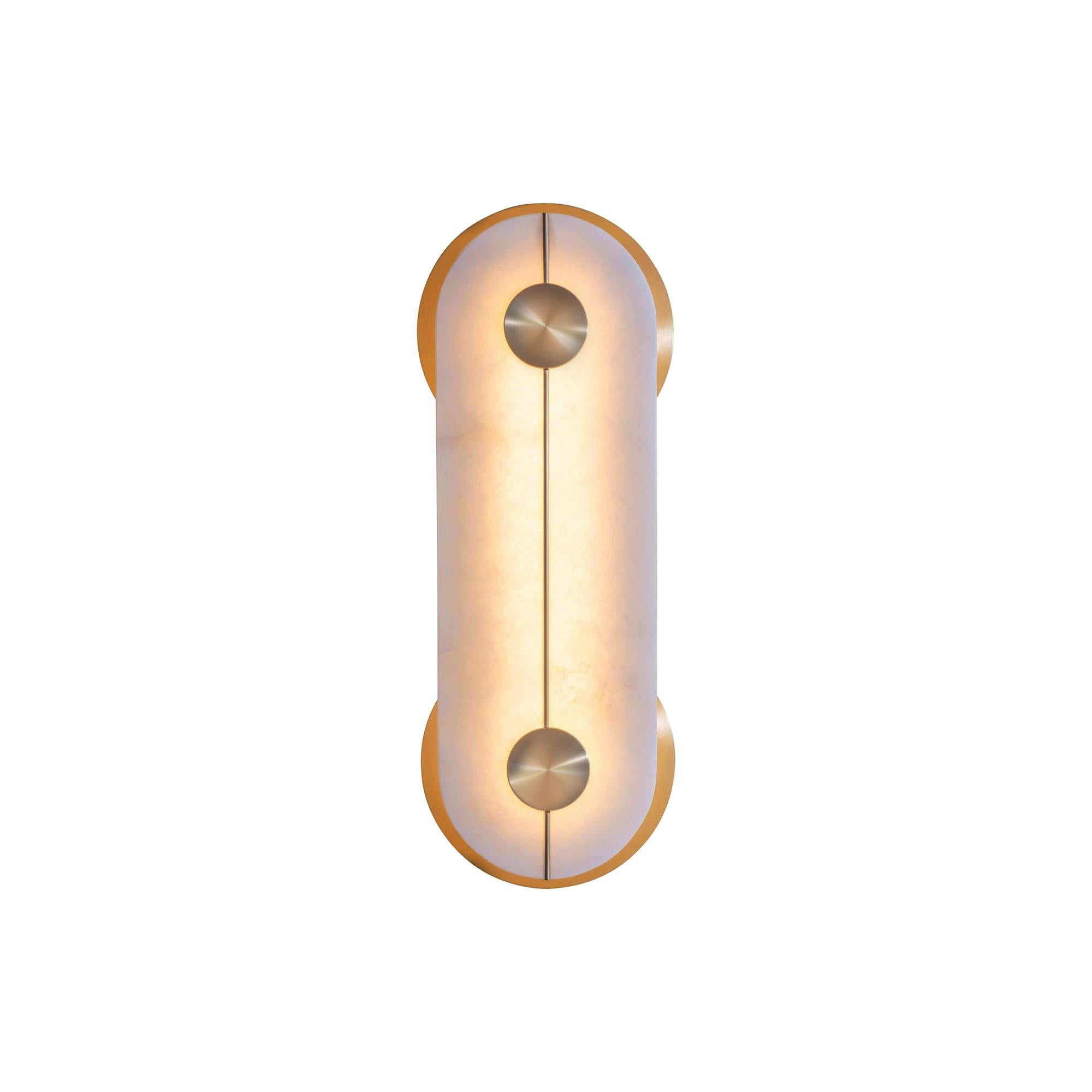 Auriel Modern Minimalist Brass Alabaster Wall Lamp - Letslighting