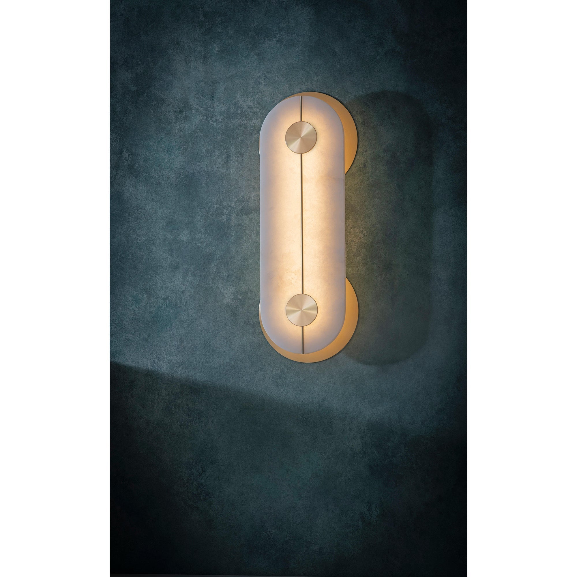 Auriel Modern Minimalist Brass Alabaster Wall Lamp - Letslighting