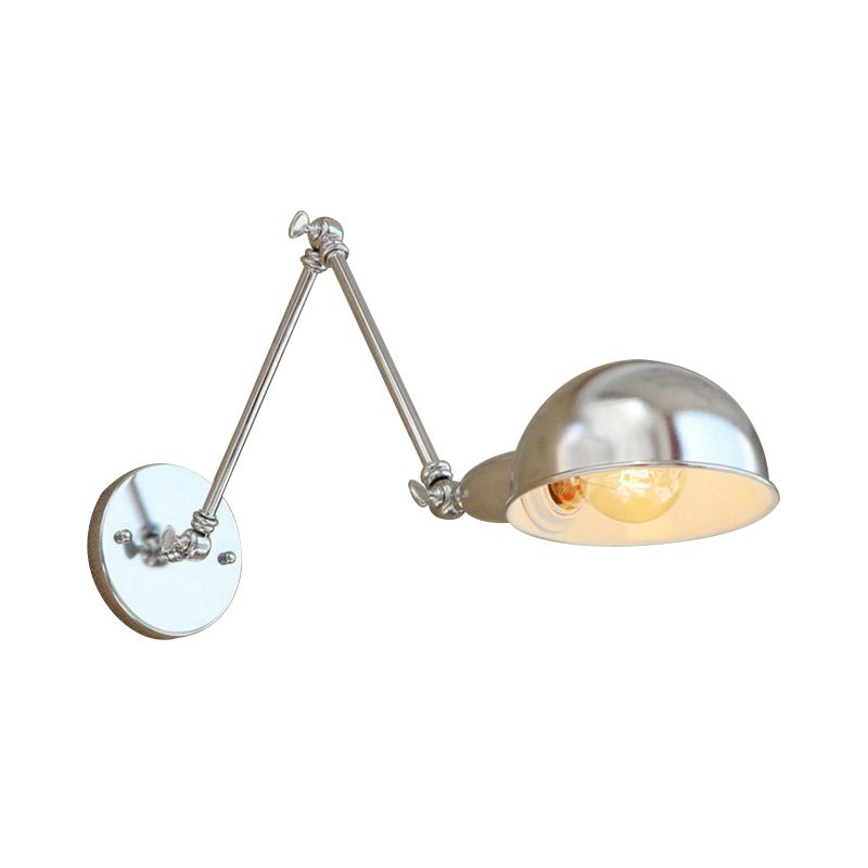 Silva Minimalistisch Wandleuchte Verstellbar, Silber, Schlafzimmer, Metall