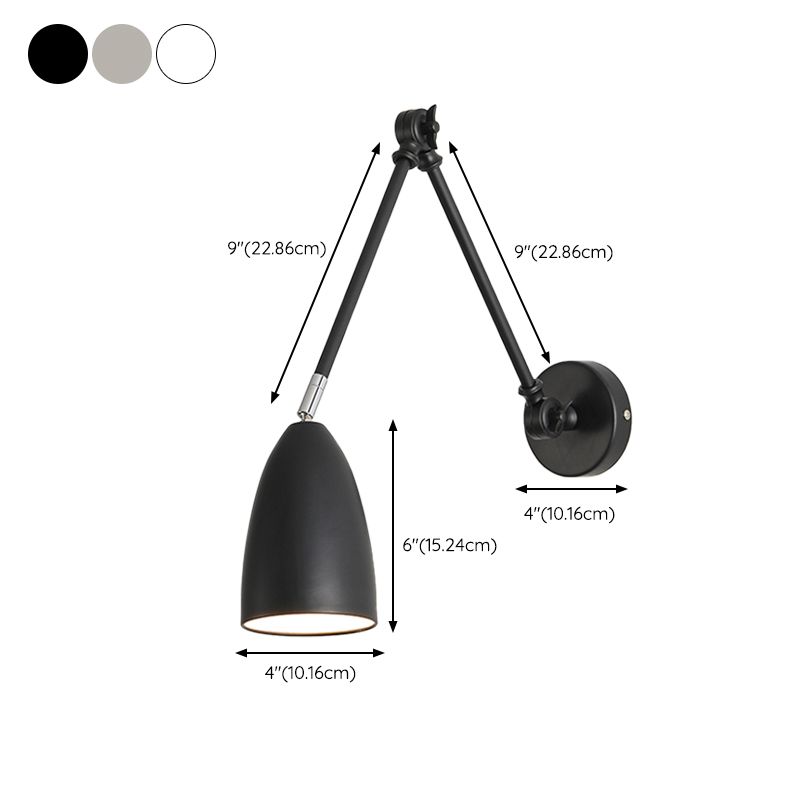 Silva Modern Wandleuchte Verstellbar, 3 Farben, Schlafzimmer, Metall
