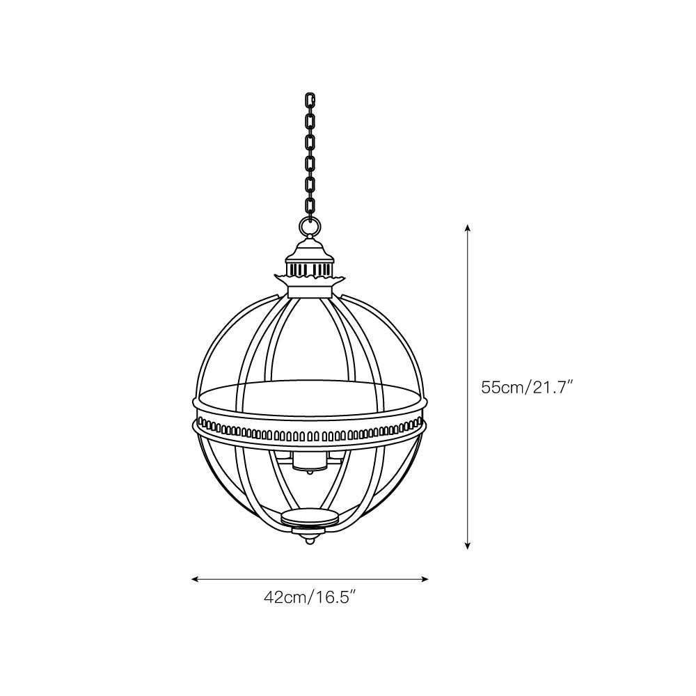 Svelte Vintage Industrial Glas Pendelleuchte-Letslighting
