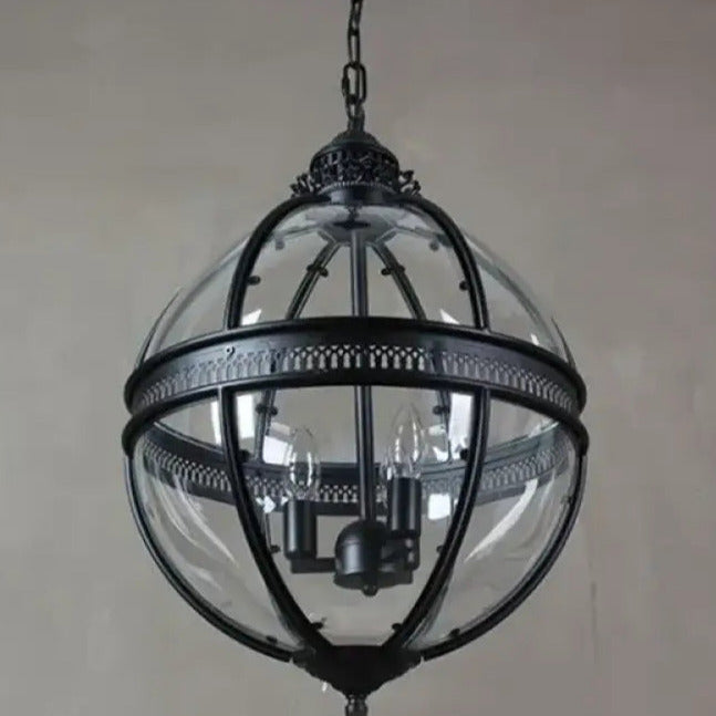 Edward Retro Pendelleuchte aus Glas