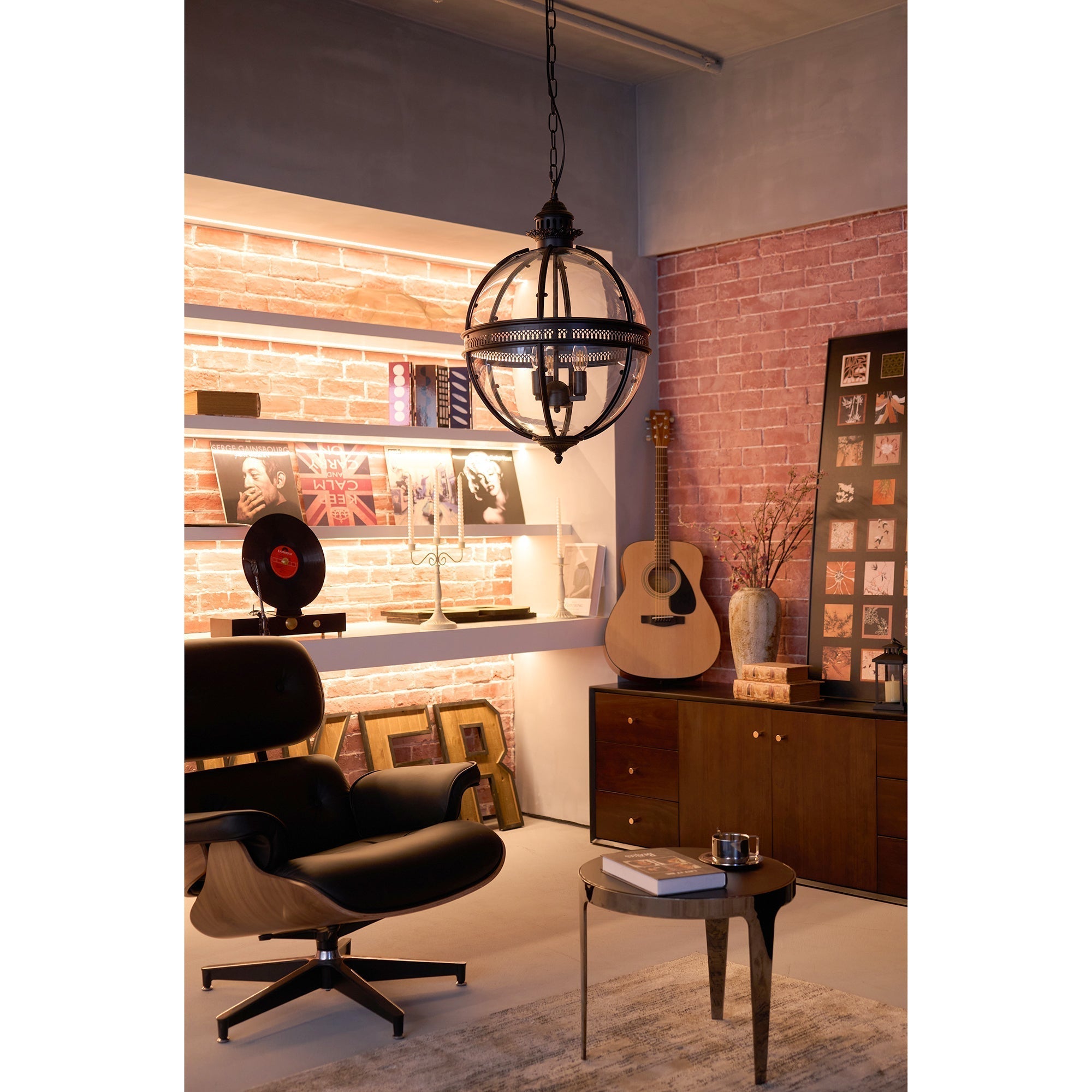 Svelte Vintage Industrial Glas Pendelleuchte-Letslighting