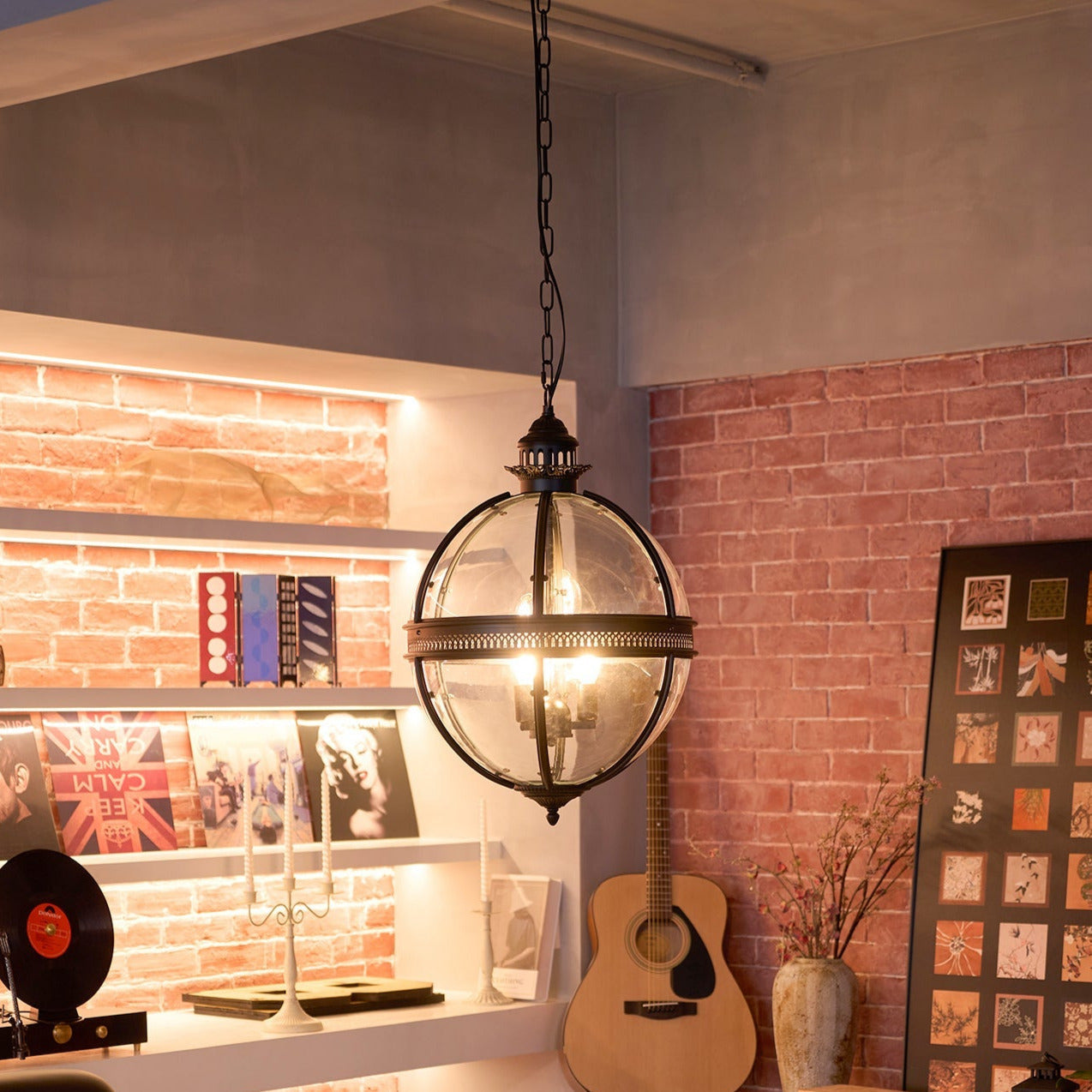 Edward Retro Pendelleuchte aus Glas-Letslighting