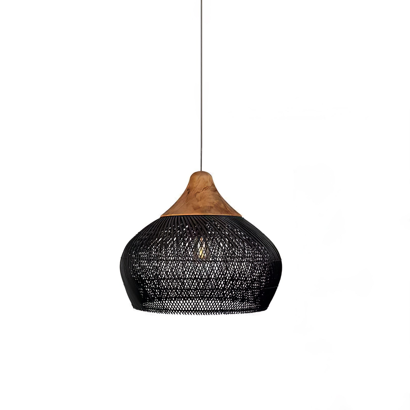 Solavn Rattanholz Pendelleuchte-Letslighting