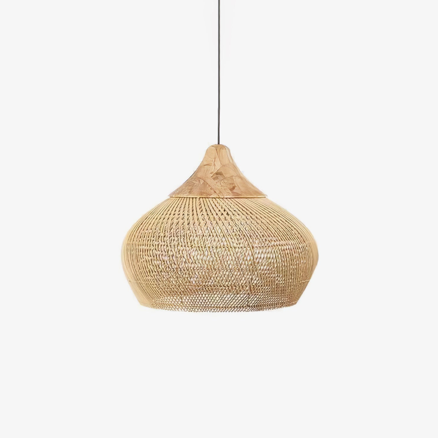 Solavn Rattanholz Pendelleuchte-Letslighting