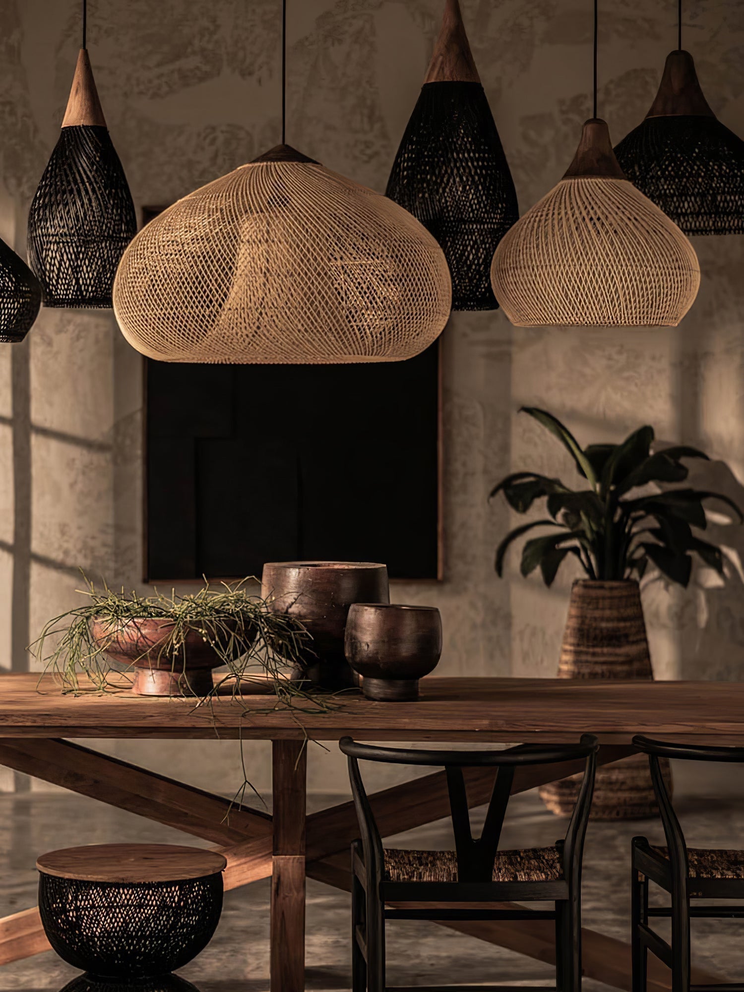 Solavn Rattanholz Pendelleuchte-Letslighting