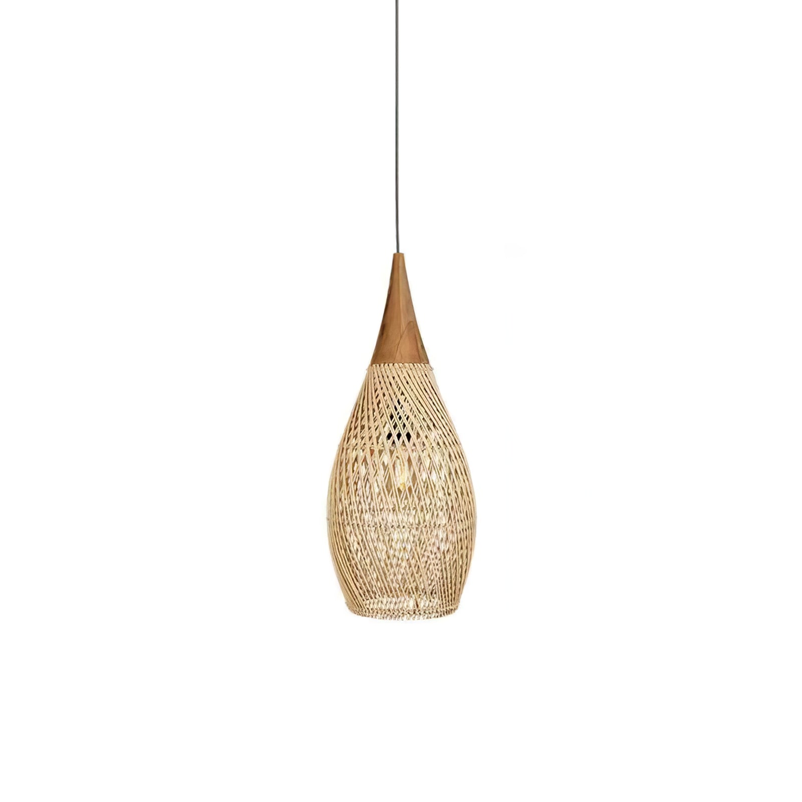 Solavn Rattanholz Pendelleuchte-Letslighting