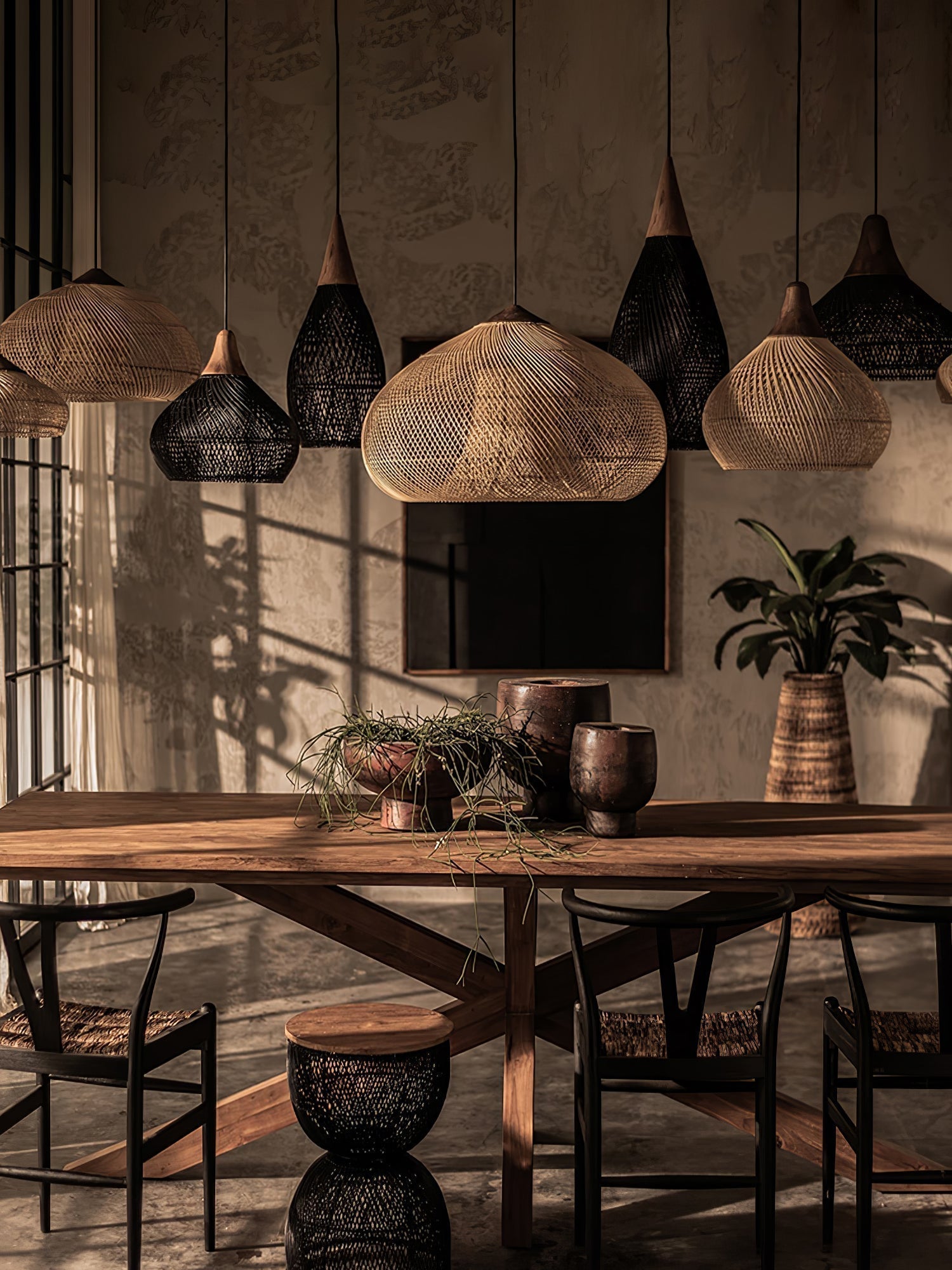 Solavn Rattanholz Pendelleuchte-Letslighting