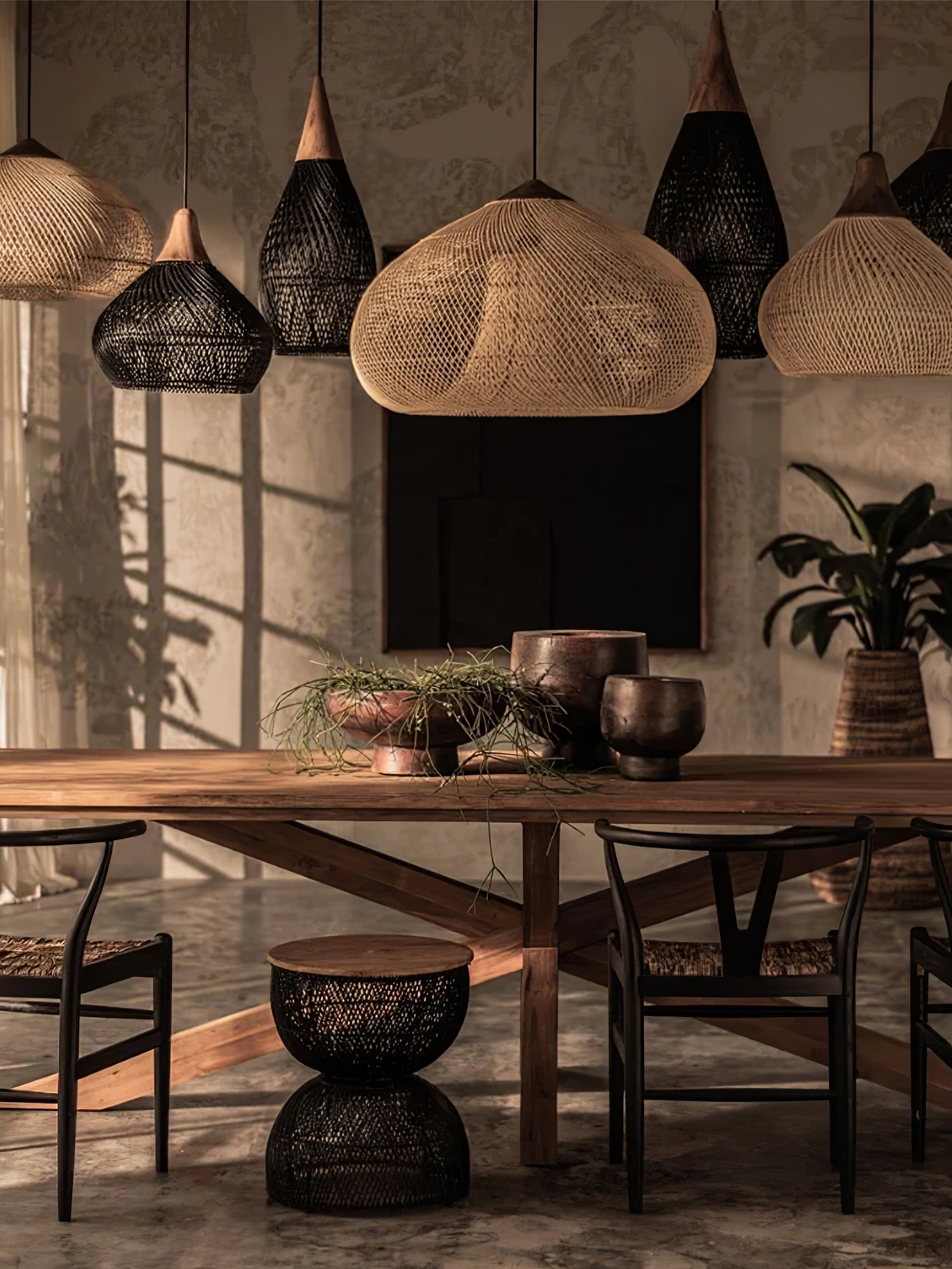 Solavn Rattanholz Pendelleuchte-Letslighting