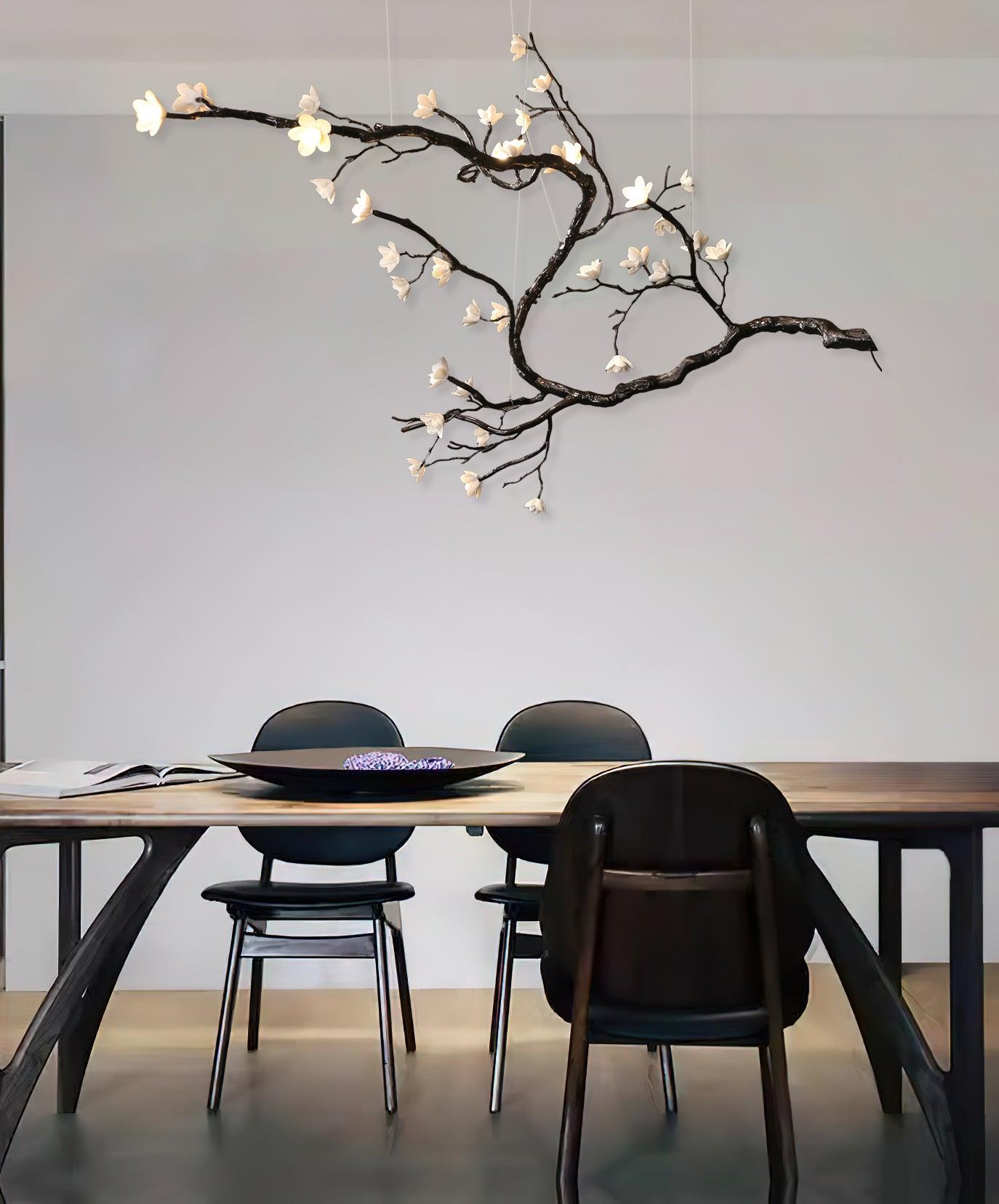 Aurora Chandelier Branch Floral Organic - Blowlighting