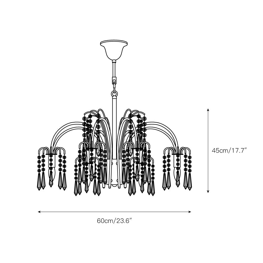 Voyant Luxuriöser Kerzen-Kristall-Kronleuchter-Letslighting