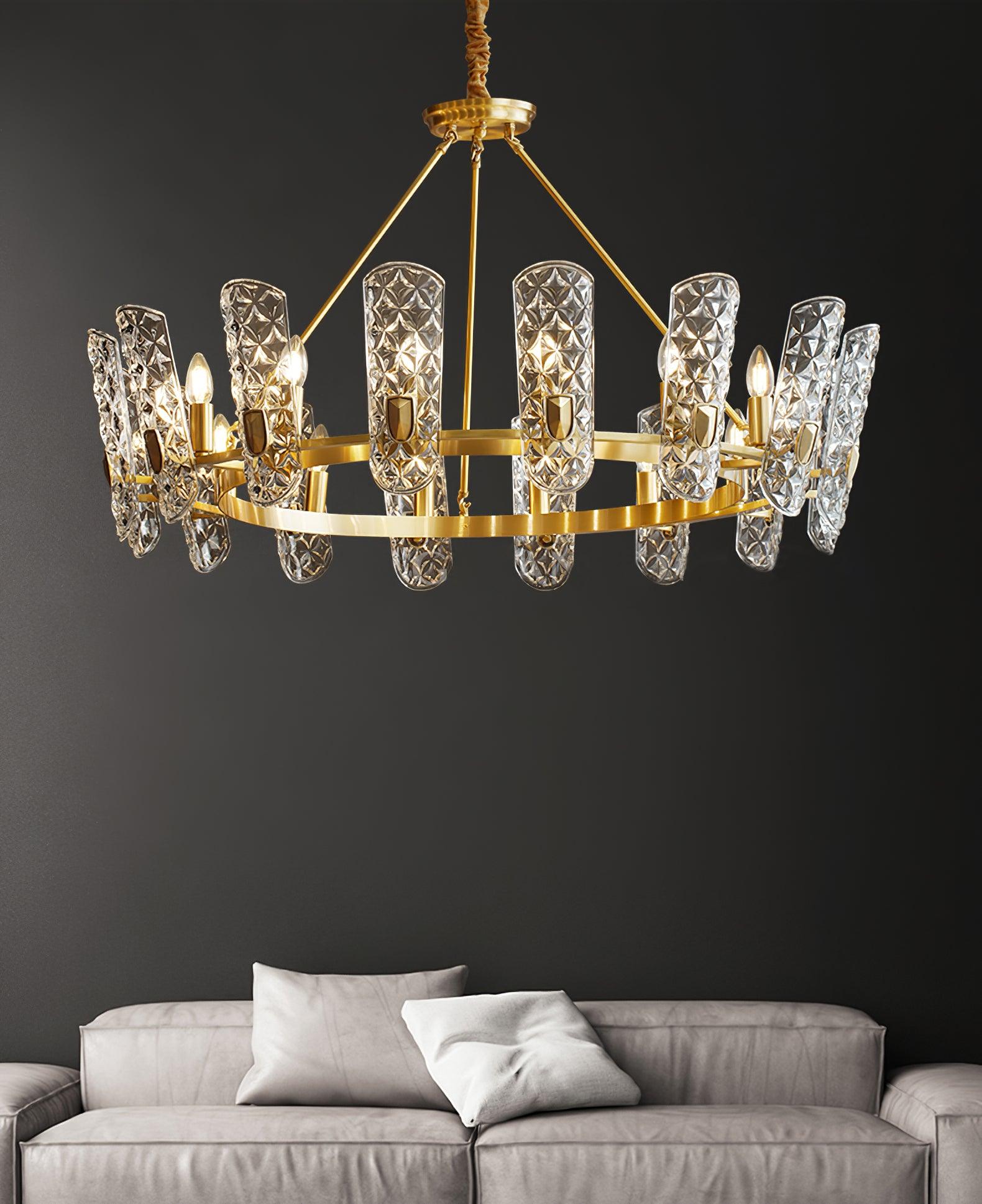 Celeste Eleganter Messing-Zentralkronleuchter-Letslighting